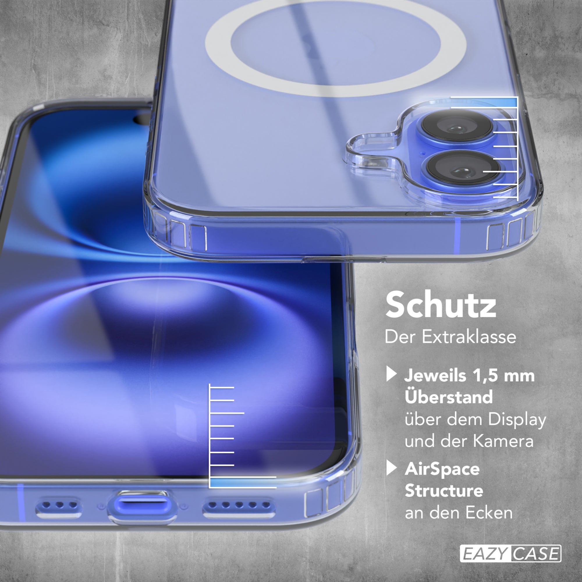 iPhone 16 transparente Hülle mit MagSafe
