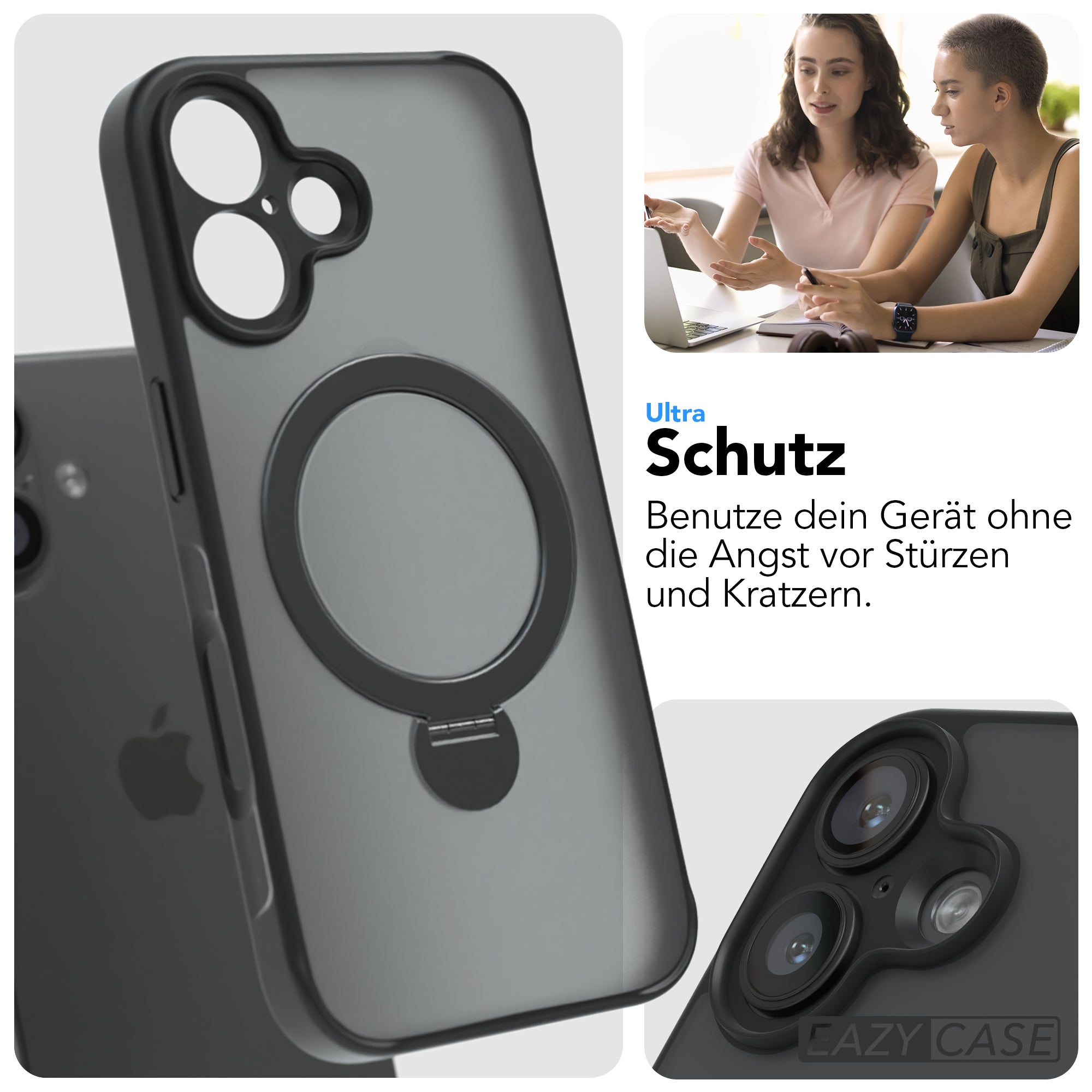 iPhone 16 Outdoor Hülle + drehbarer Ring mit MagSafe