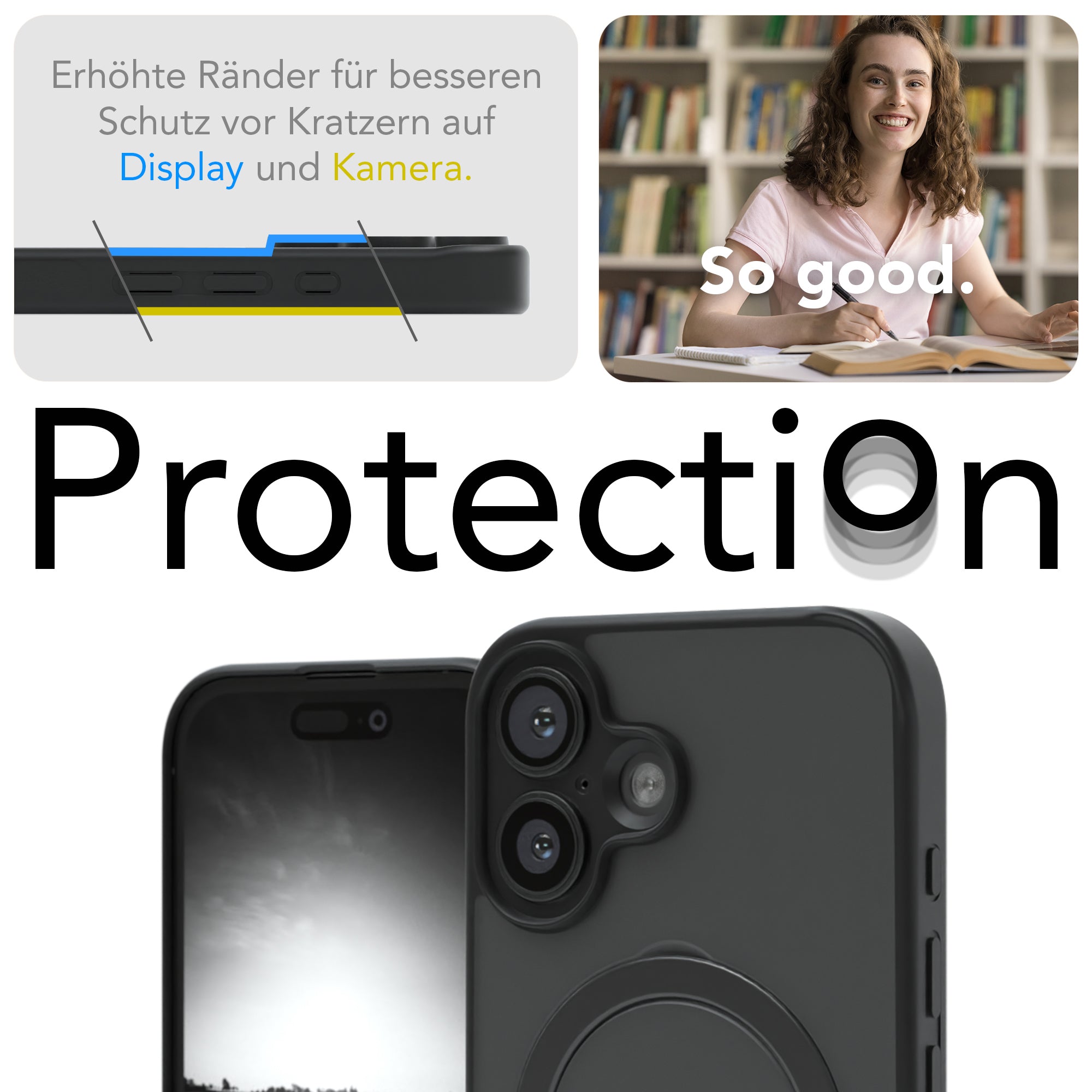 iPhone 16 Outdoor Hülle + drehbarer Ring mit MagSafe