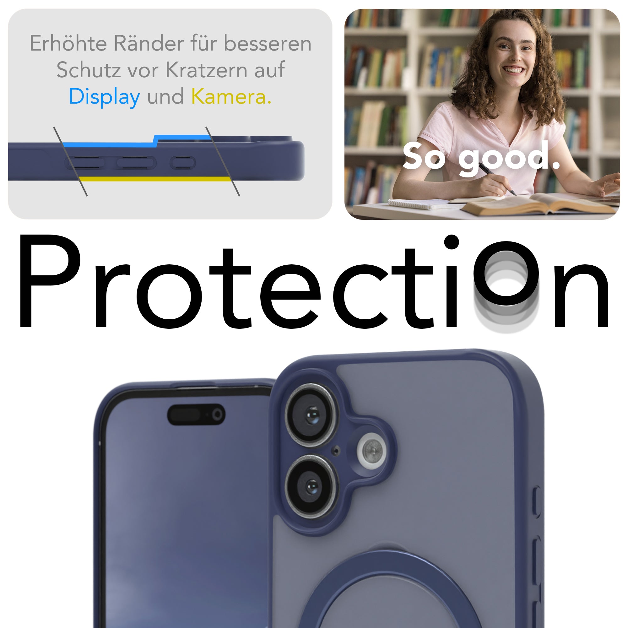 iPhone 16 Outdoor Hülle + drehbarer Ring mit MagSafe