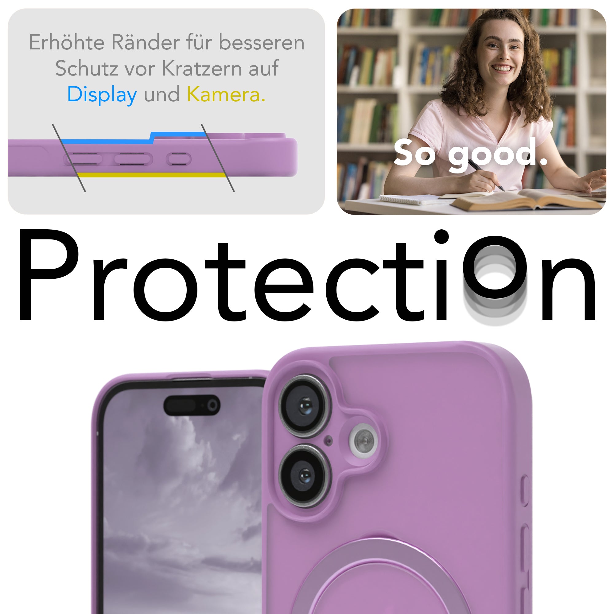 iPhone 16 Outdoor Hülle + drehbarer Ring mit MagSafe