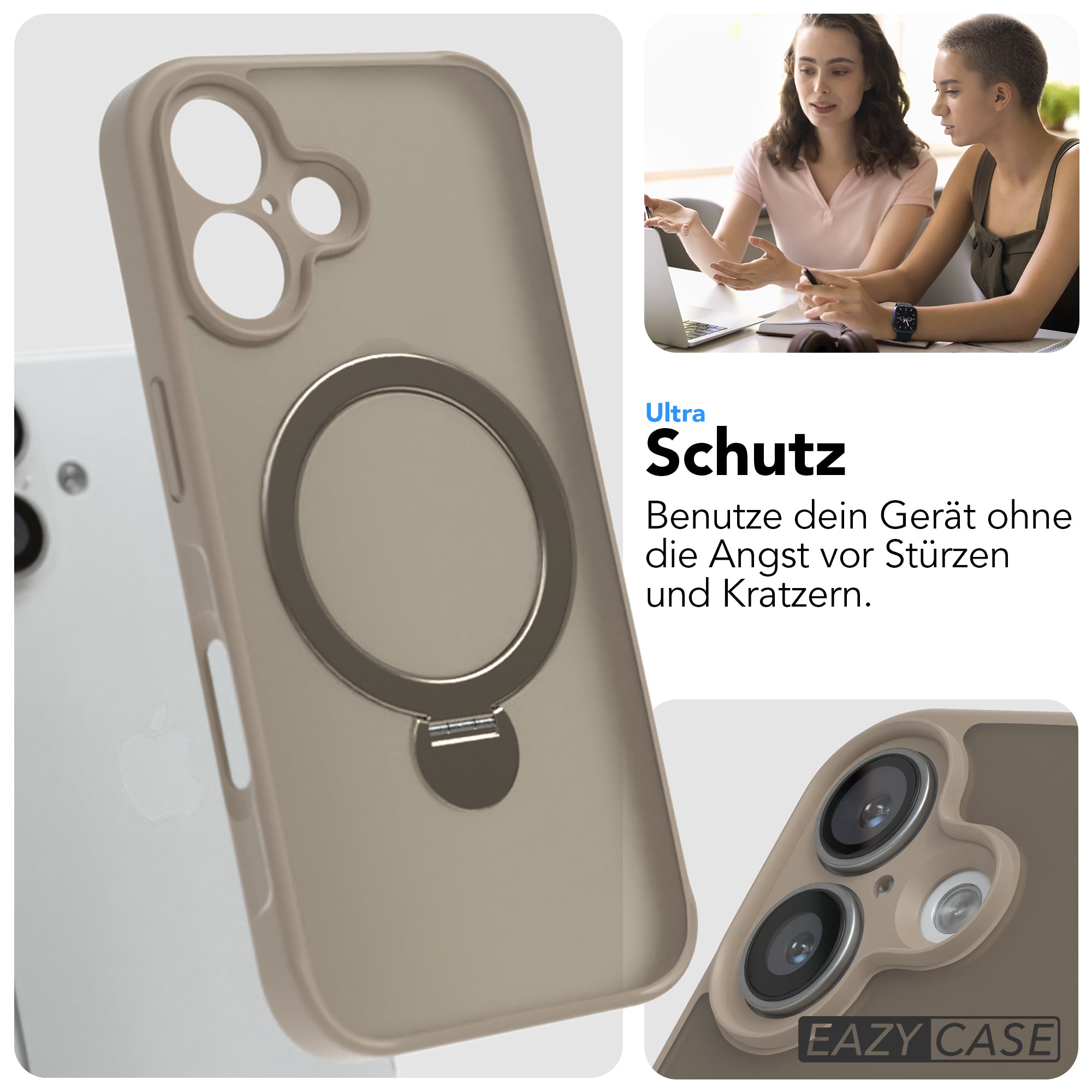 iPhone 16 Outdoor Hülle + drehbarer Ring mit MagSafe