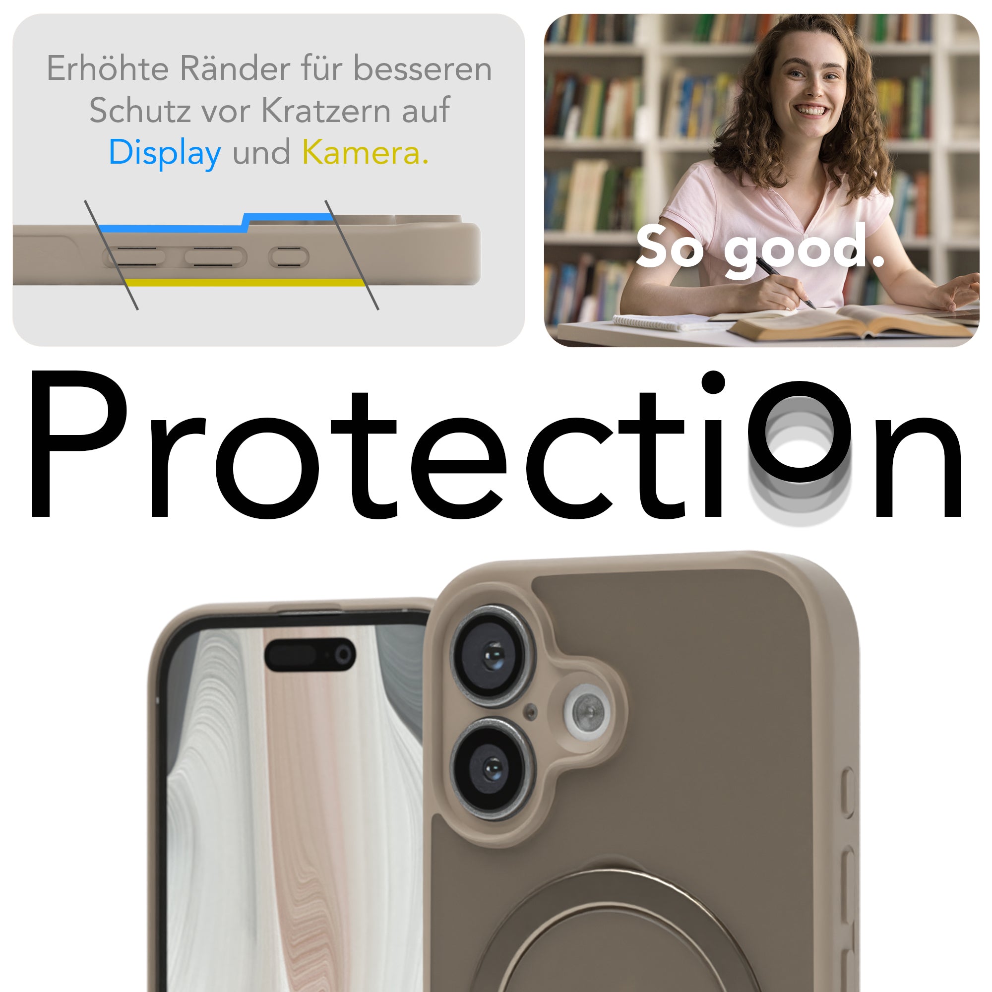 iPhone 16 Outdoor Hülle + drehbarer Ring mit MagSafe