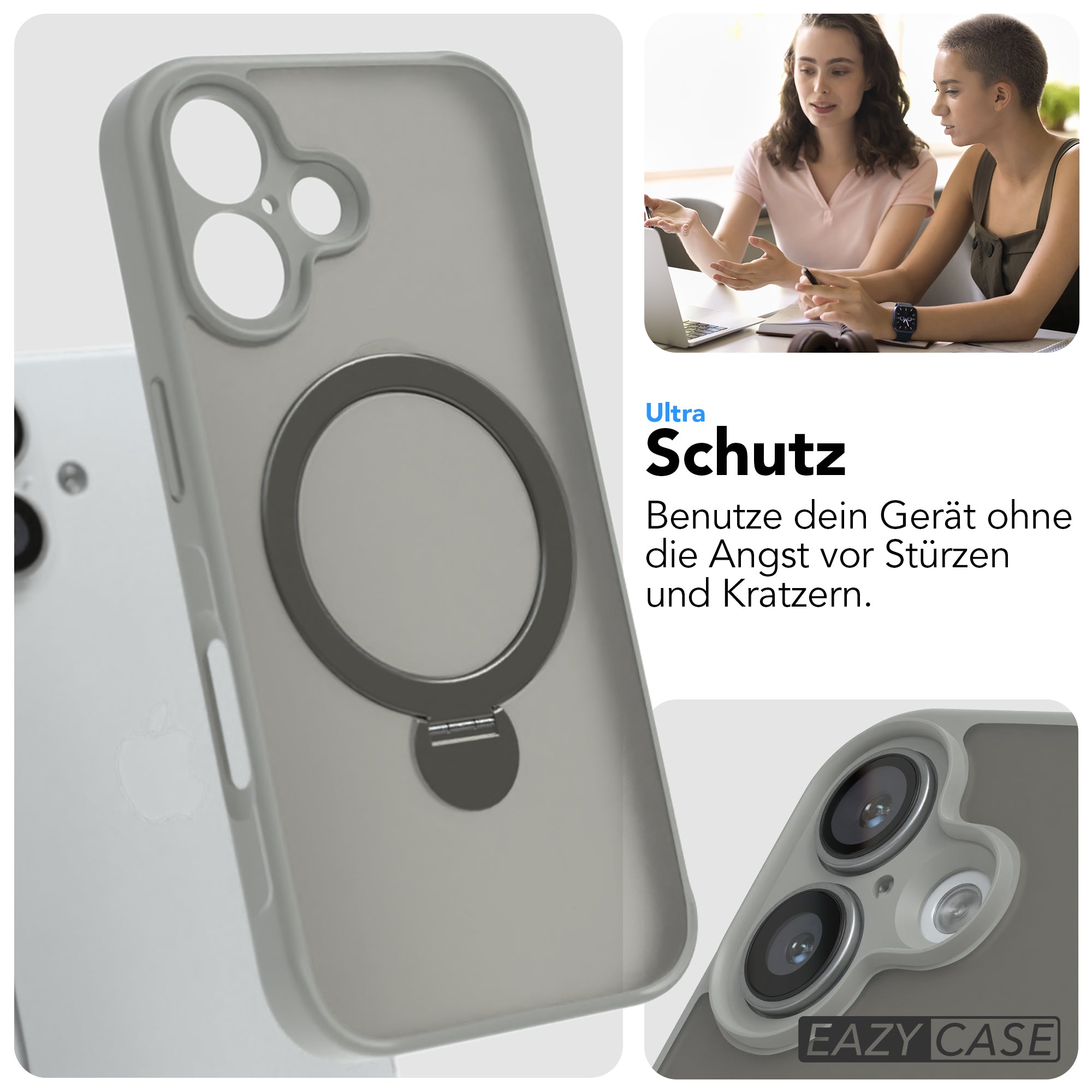 iPhone 16 Outdoor Hülle + drehbarer Ring mit MagSafe