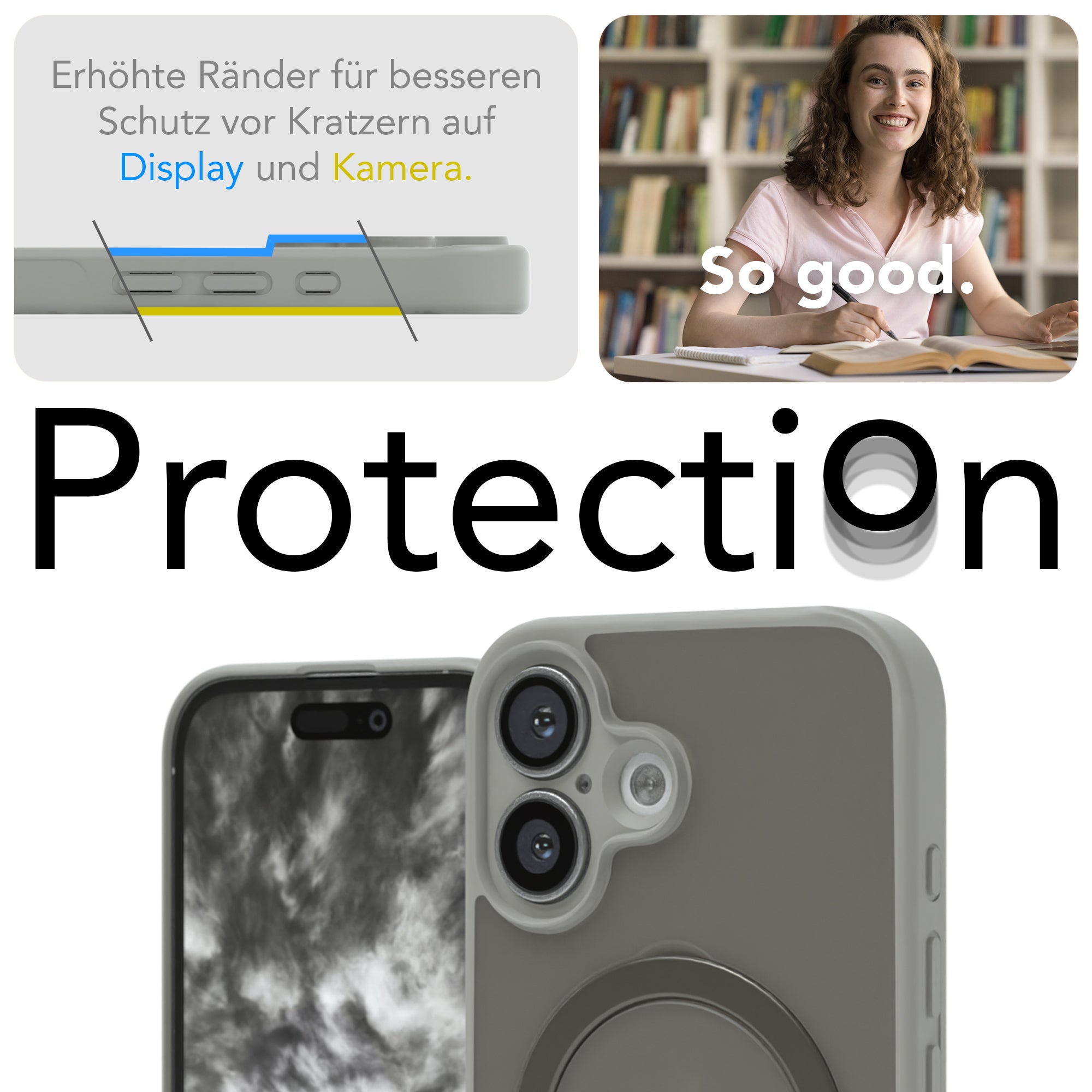 iPhone 16 Outdoor Hülle + drehbarer Ring mit MagSafe