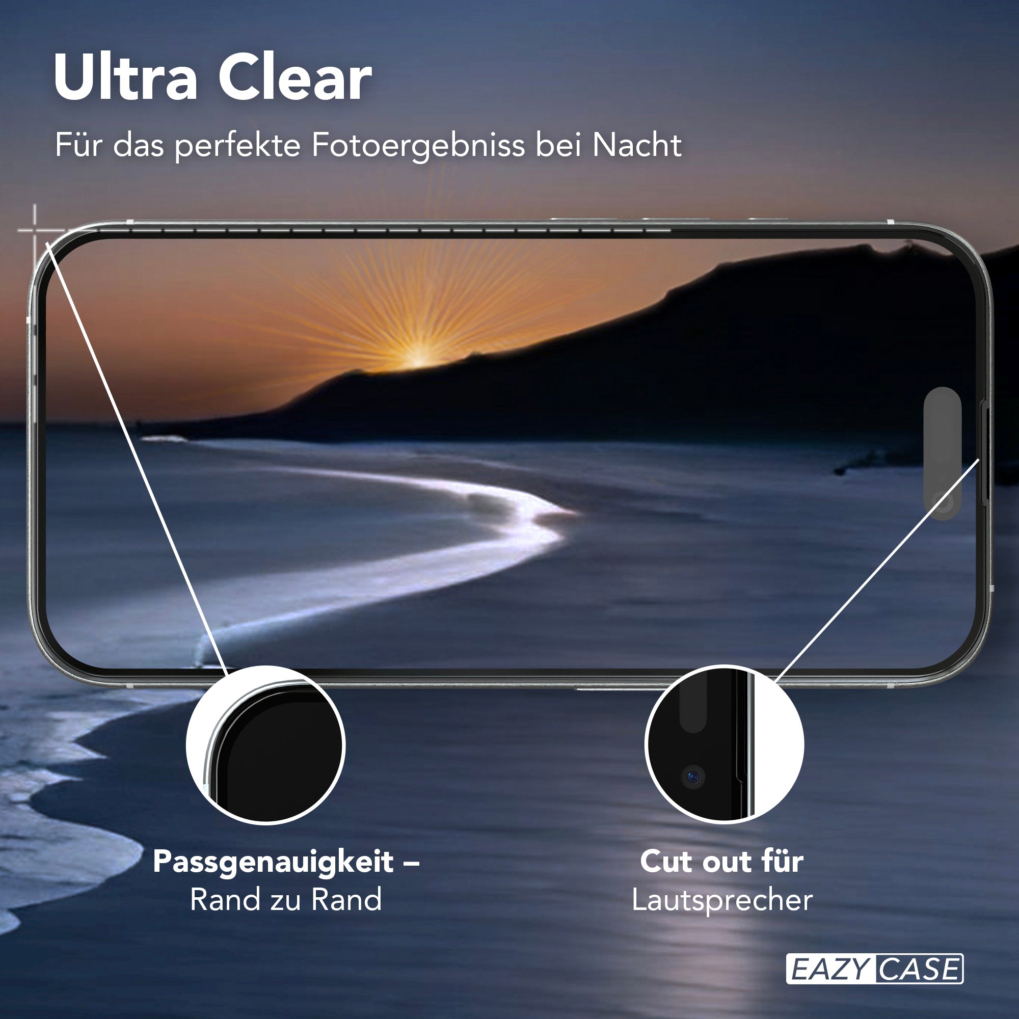 iPhone 16 2er Set Glasfolie + Installationsrahmen