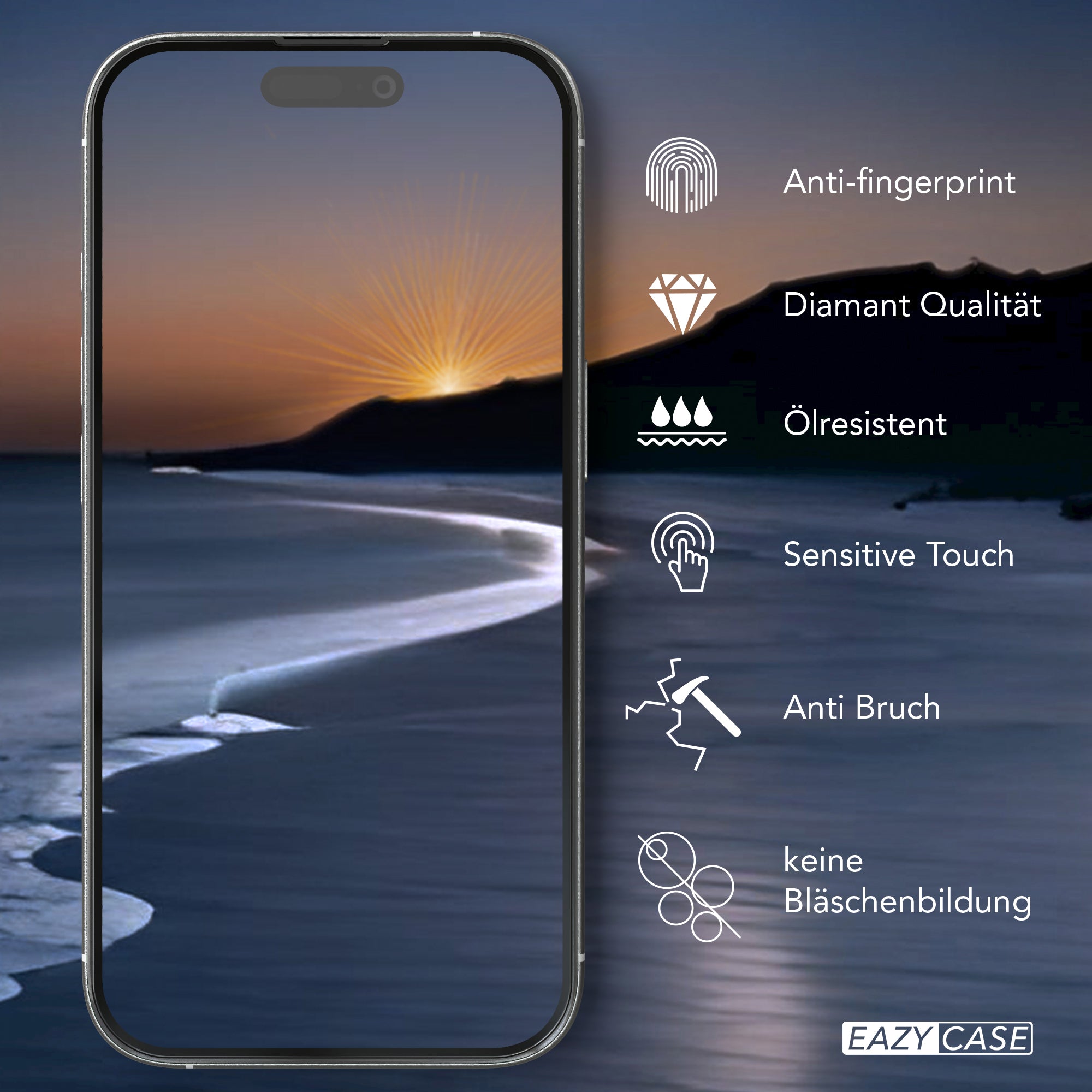 iPhone 16 2er Set Glasfolie + Installationsrahmen