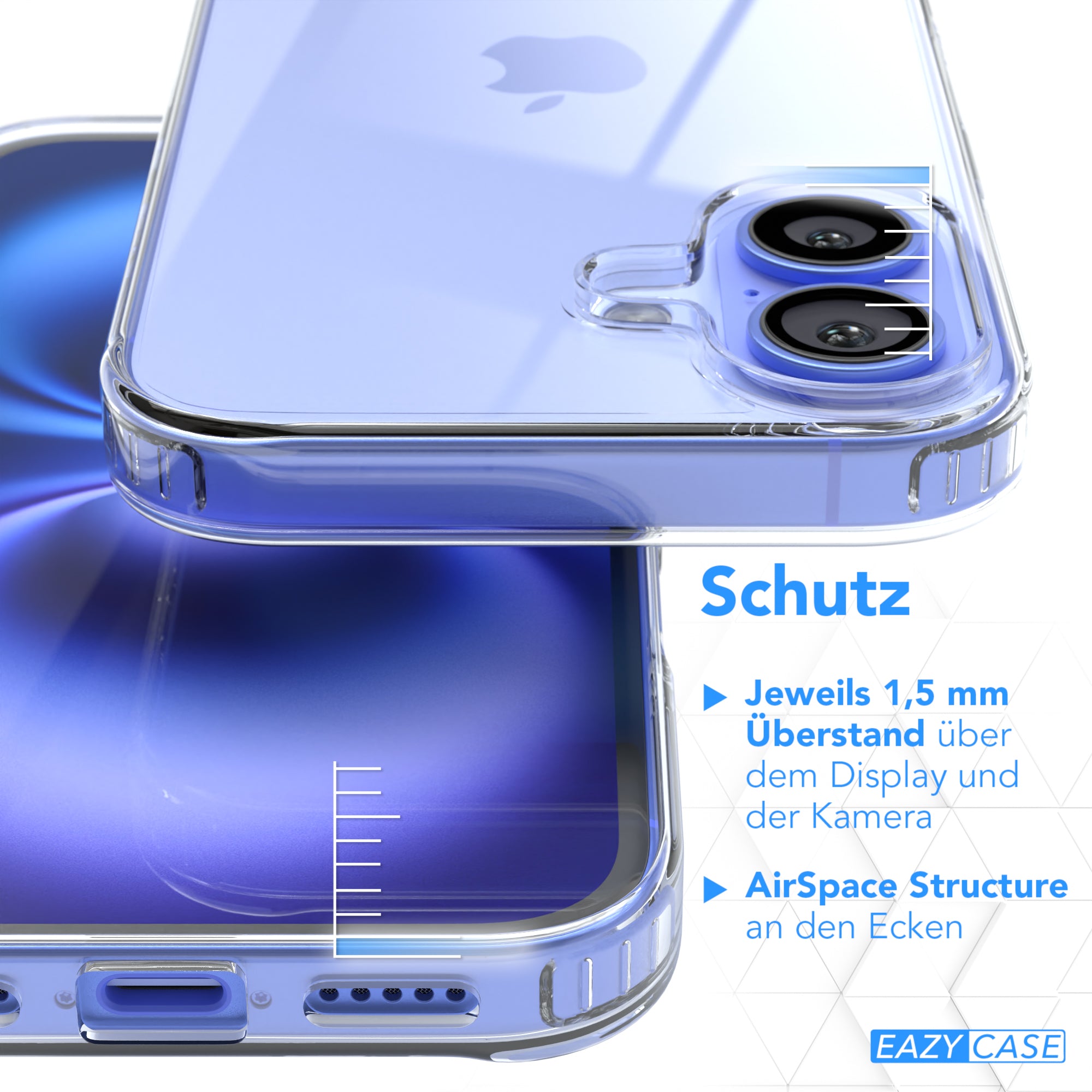 iPhone 16 Serie Silikonhülle Transparent