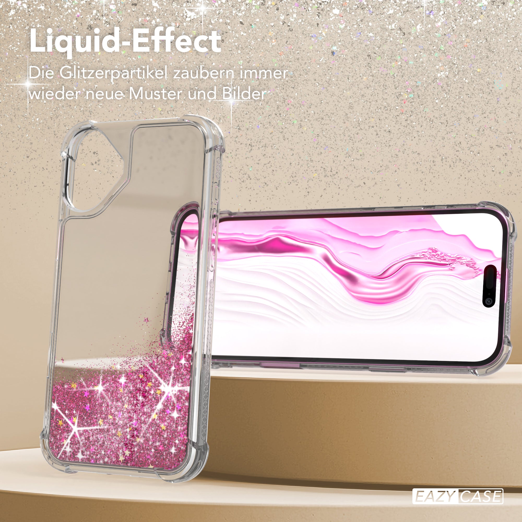 iPhone 16 Plus Glitzerhülle