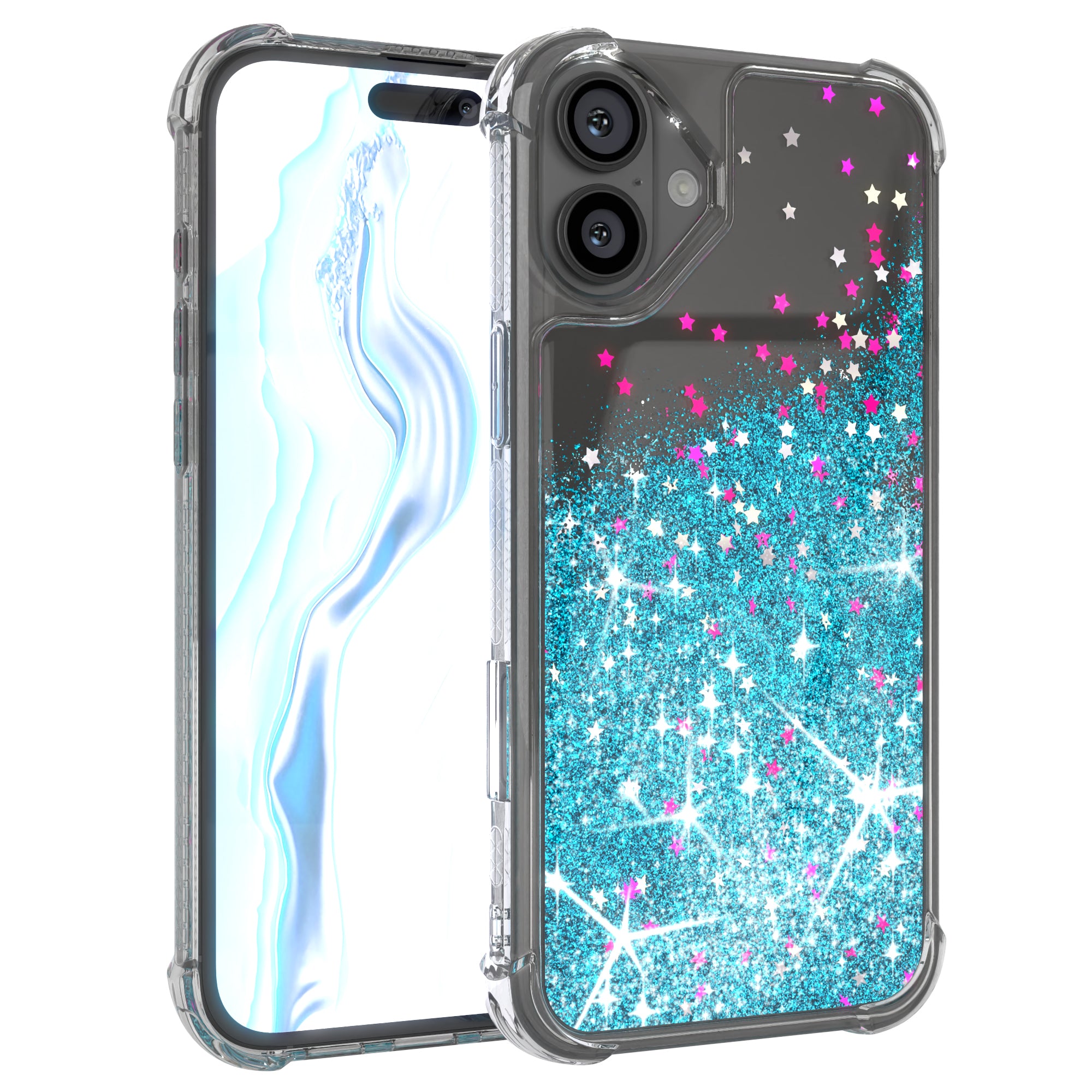 iPhone 16 Plus Glitzerhülle