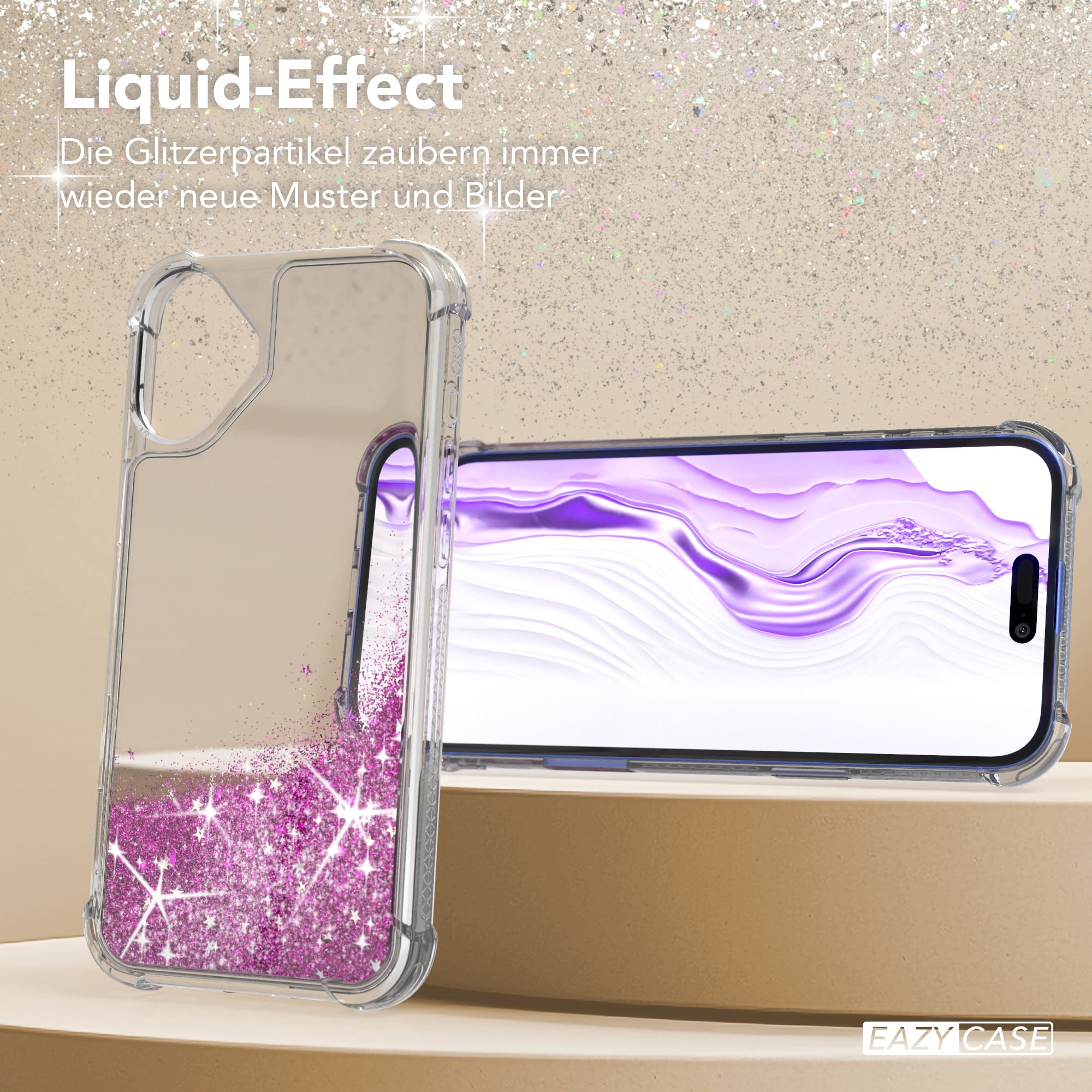 iPhone 16 Plus Glitzerhülle