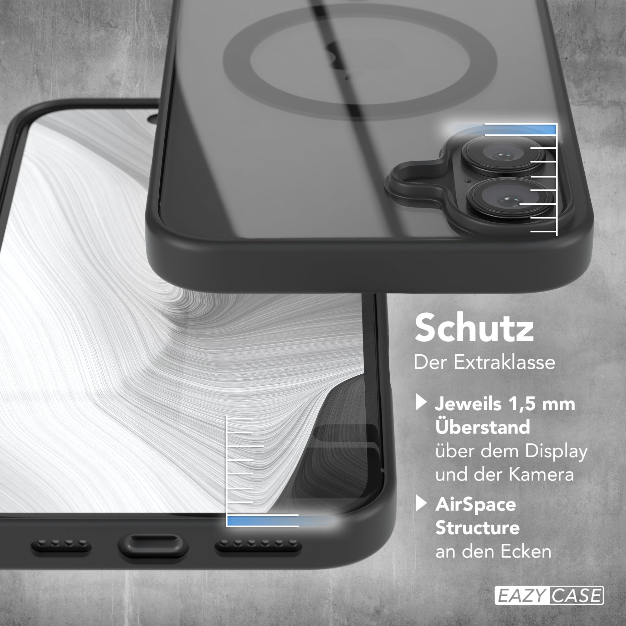 iPhone 16 Plus transparente Hülle mit MagSafe