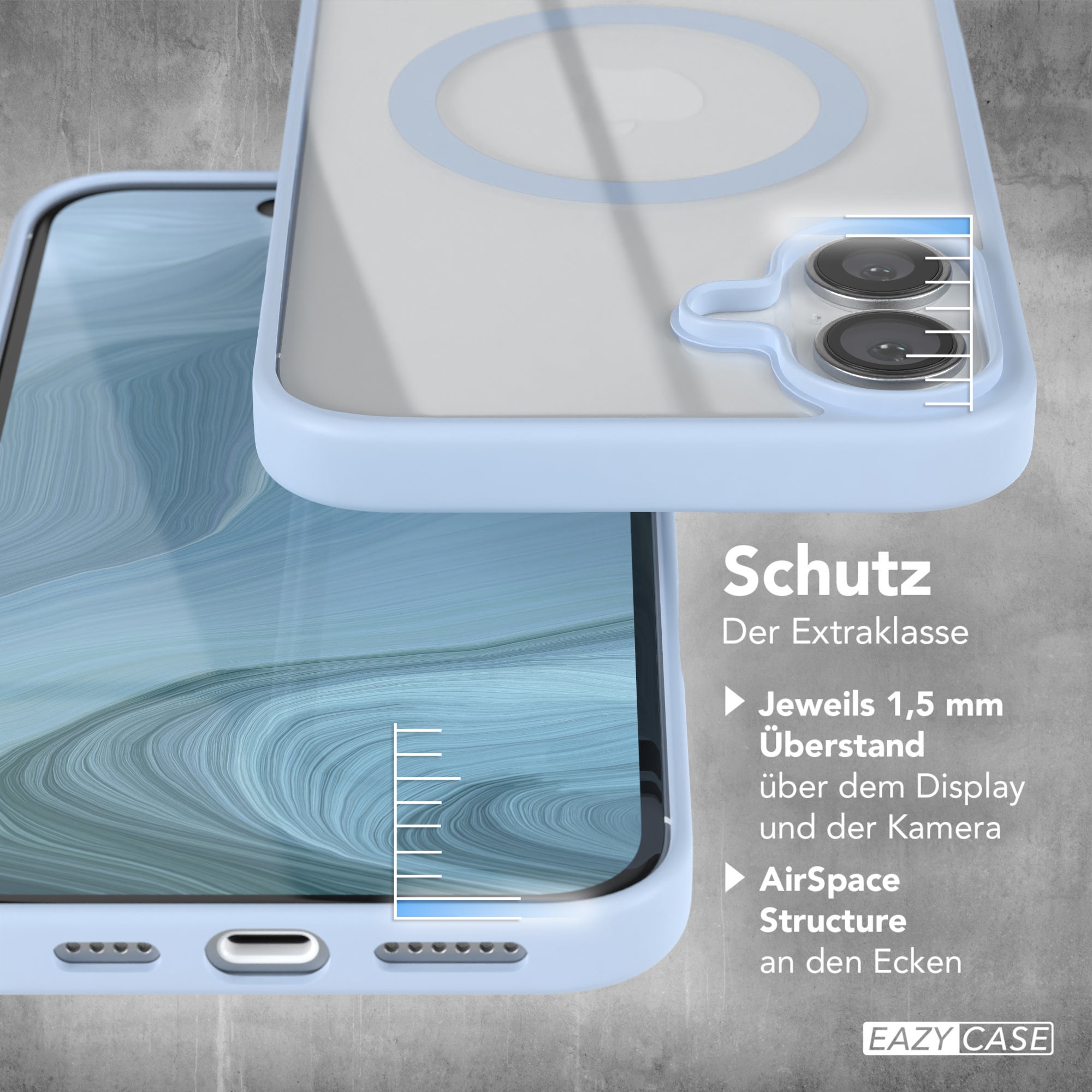 iPhone 16 Plus transparente Hülle mit MagSafe