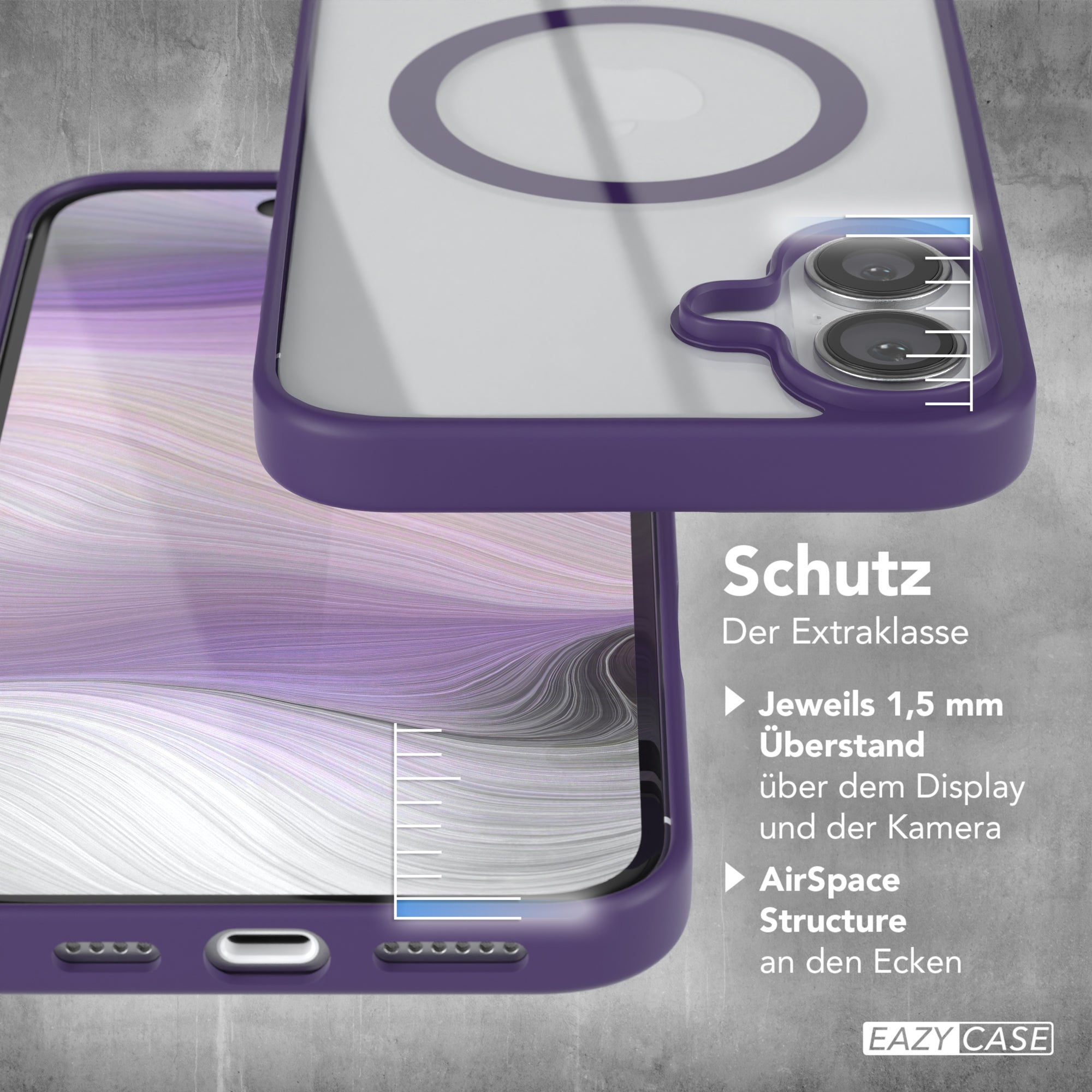 iPhone 16 Plus transparente Hülle mit MagSafe