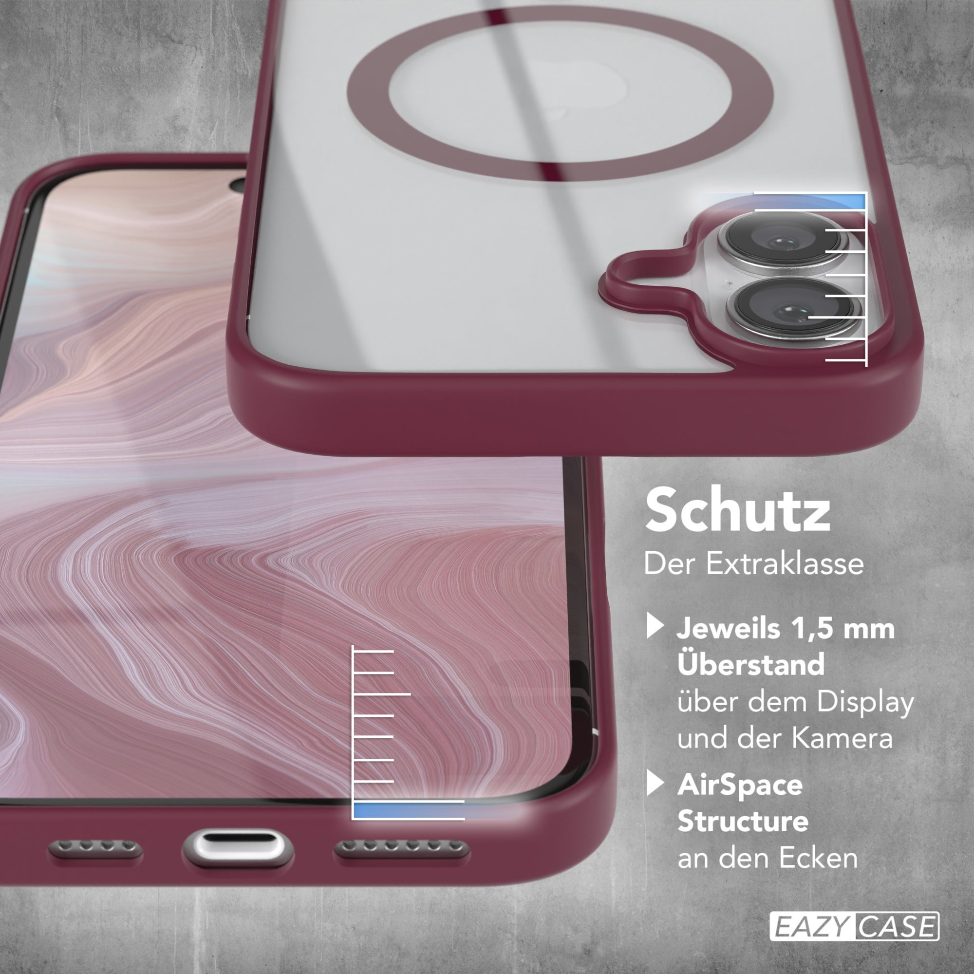 iPhone 16 Plus transparente Hülle mit MagSafe