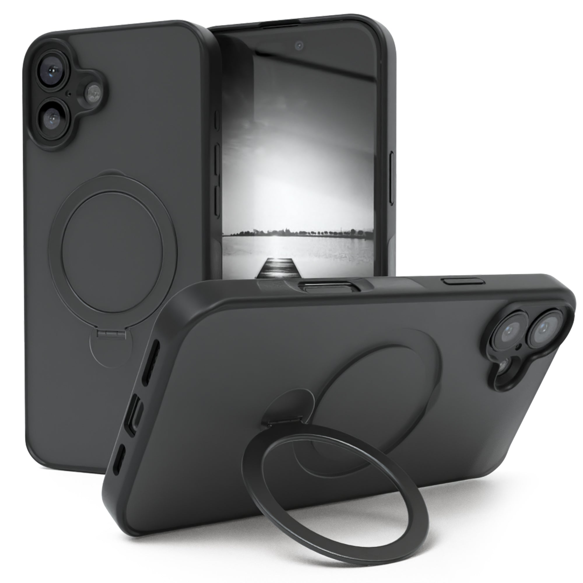 iPhone 16 Plus Outdoor Hülle + drehbarer Ring mit MagSafe