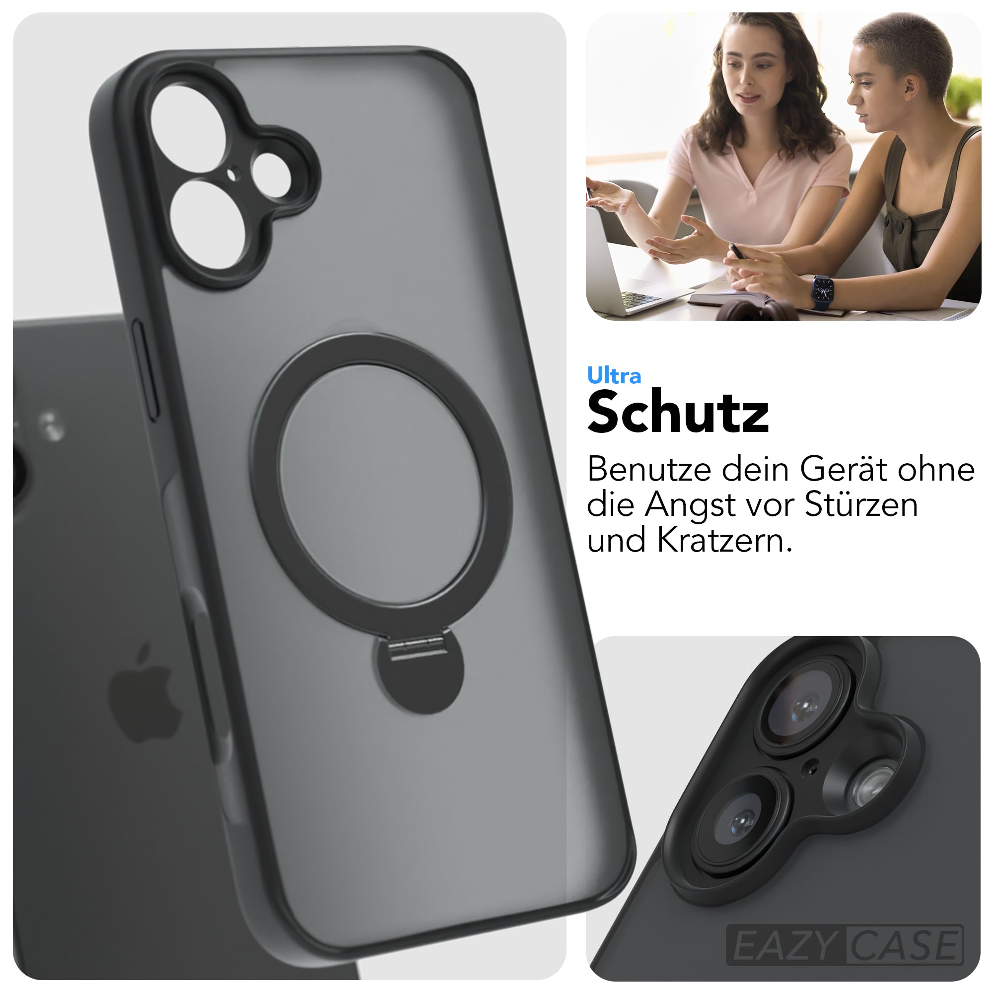 iPhone 16 Plus Outdoor Hülle + drehbarer Ring mit MagSafe
