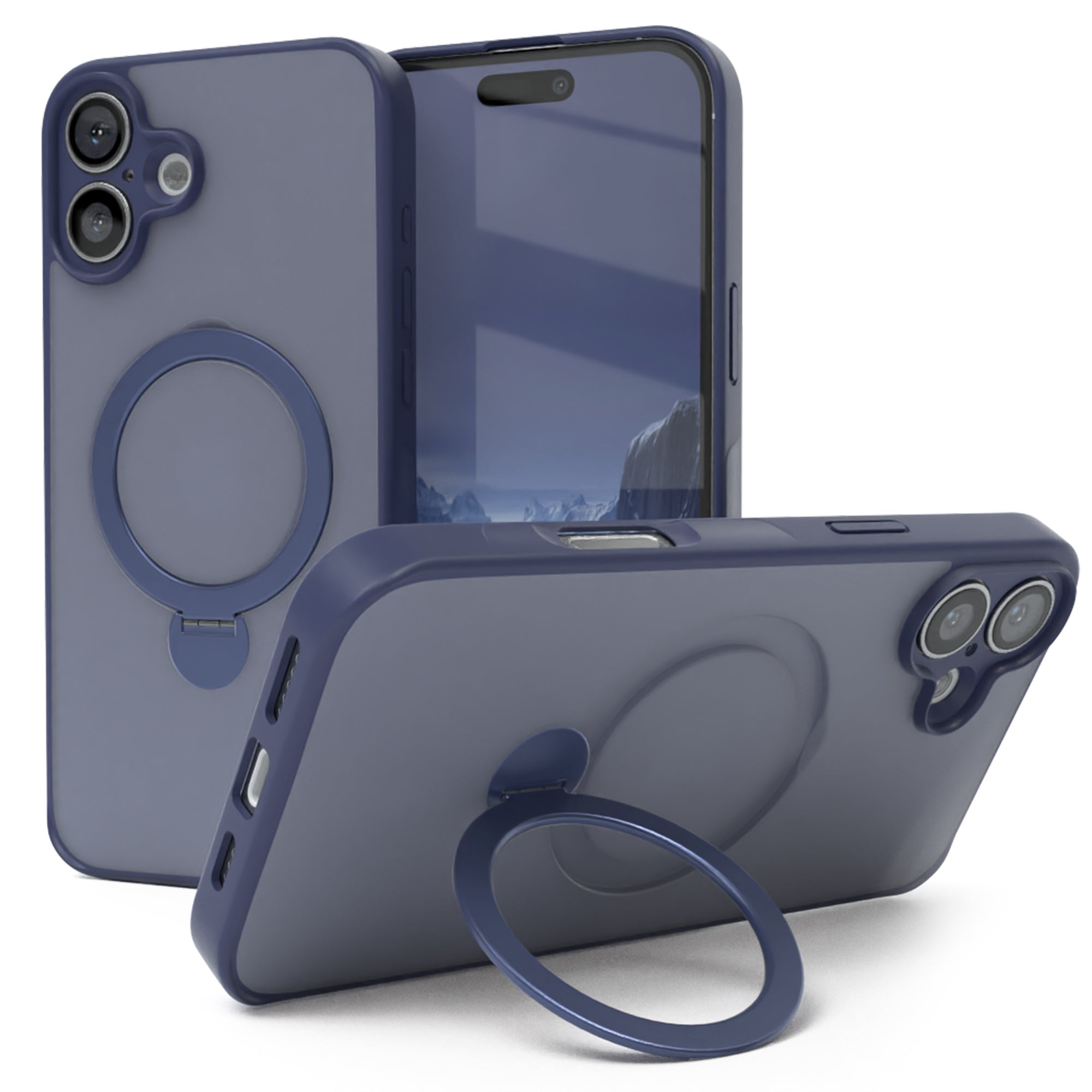 iPhone 16 Plus Outdoor Hülle + drehbarer Ring mit MagSafe
