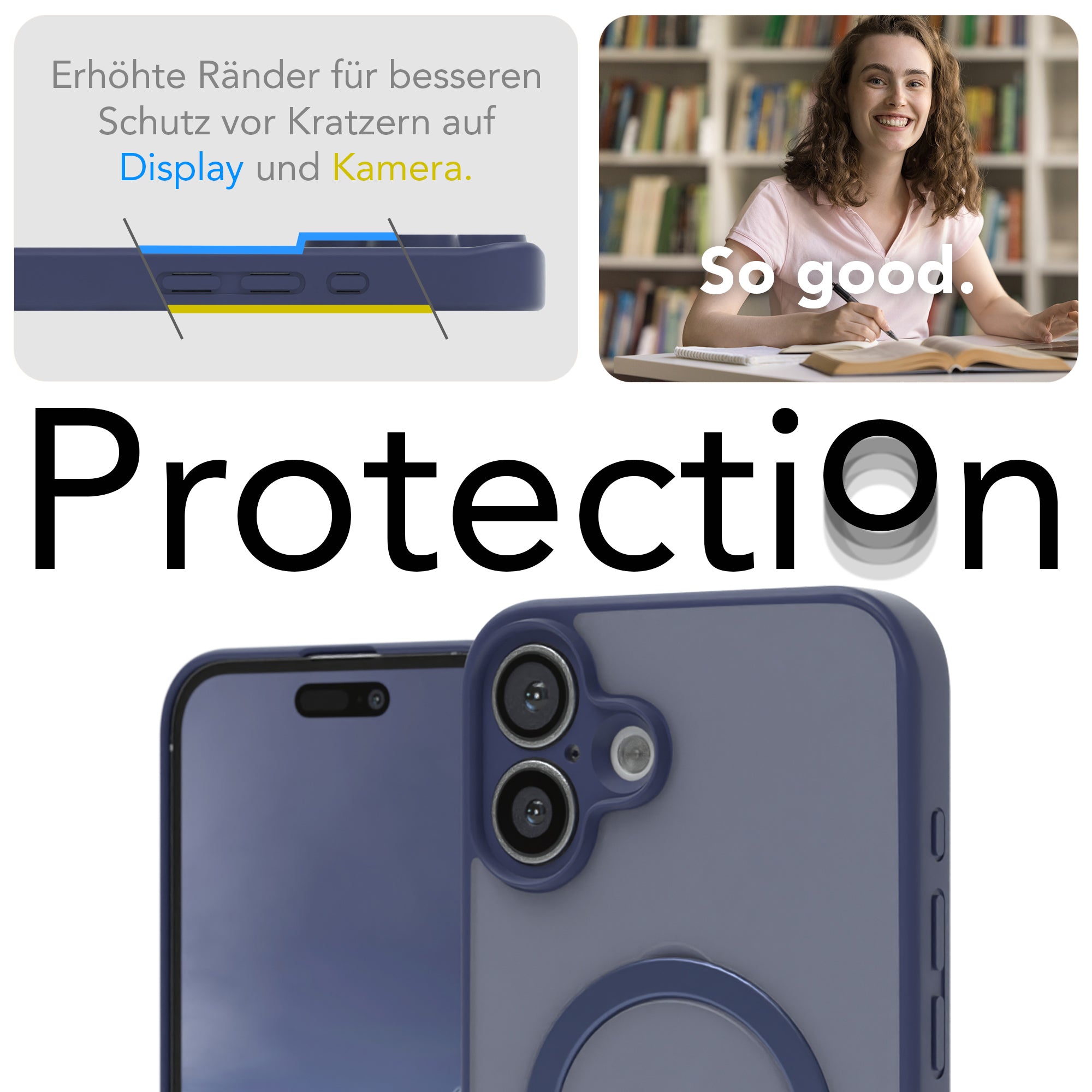 iPhone 16 Plus Outdoor Hülle + drehbarer Ring mit MagSafe