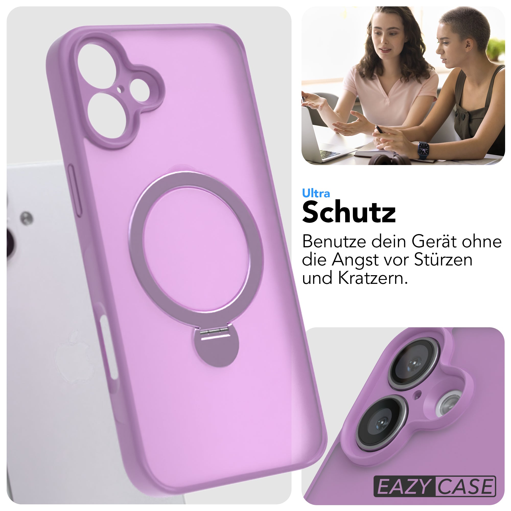 iPhone 16 Plus Outdoor Hülle + drehbarer Ring mit MagSafe