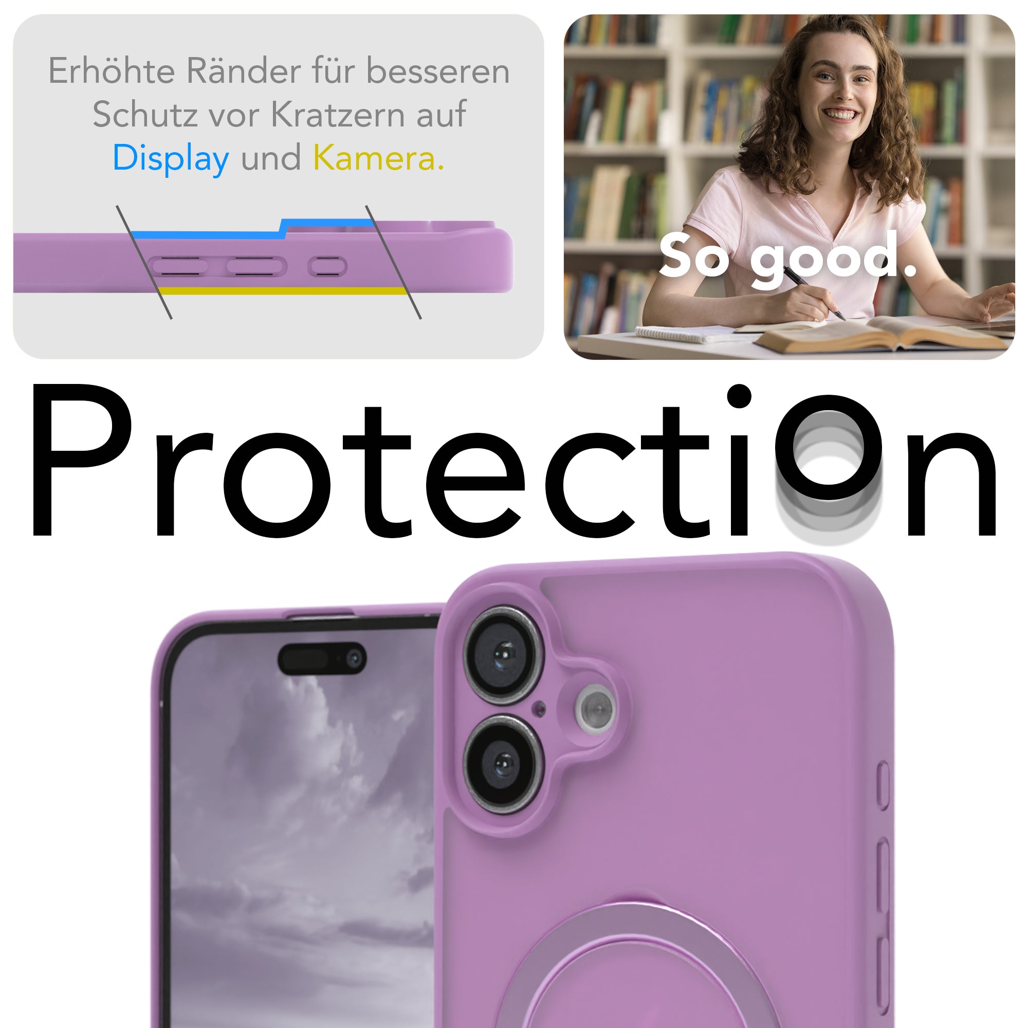 iPhone 16 Plus Outdoor Hülle + drehbarer Ring mit MagSafe