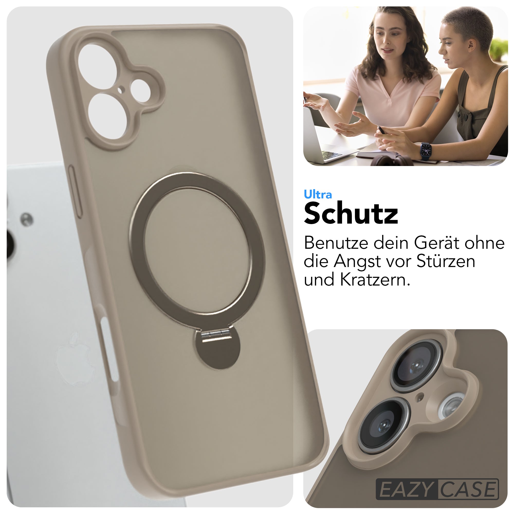 iPhone 16 Plus Outdoor Hülle + drehbarer Ring mit MagSafe