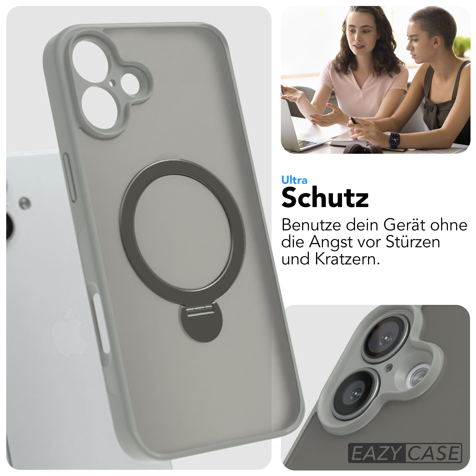 iPhone 16 Plus Outdoor Hülle + drehbarer Ring mit MagSafe