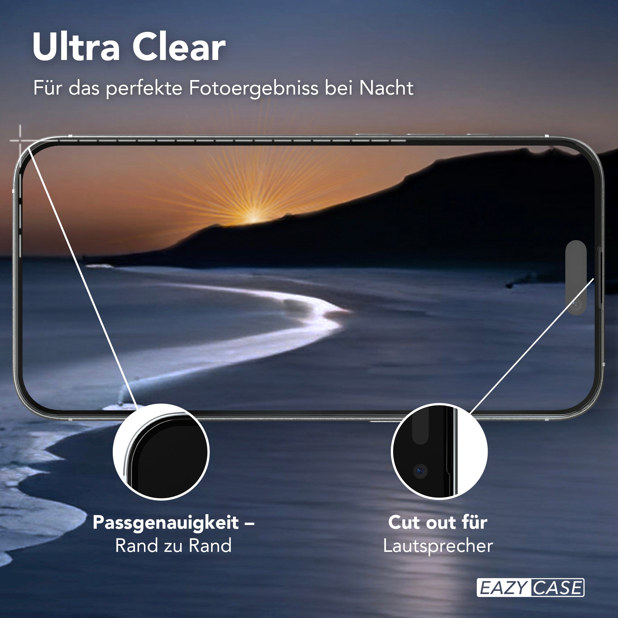 iPhone 16 2er Set Glasfolie + Installationsrahmen