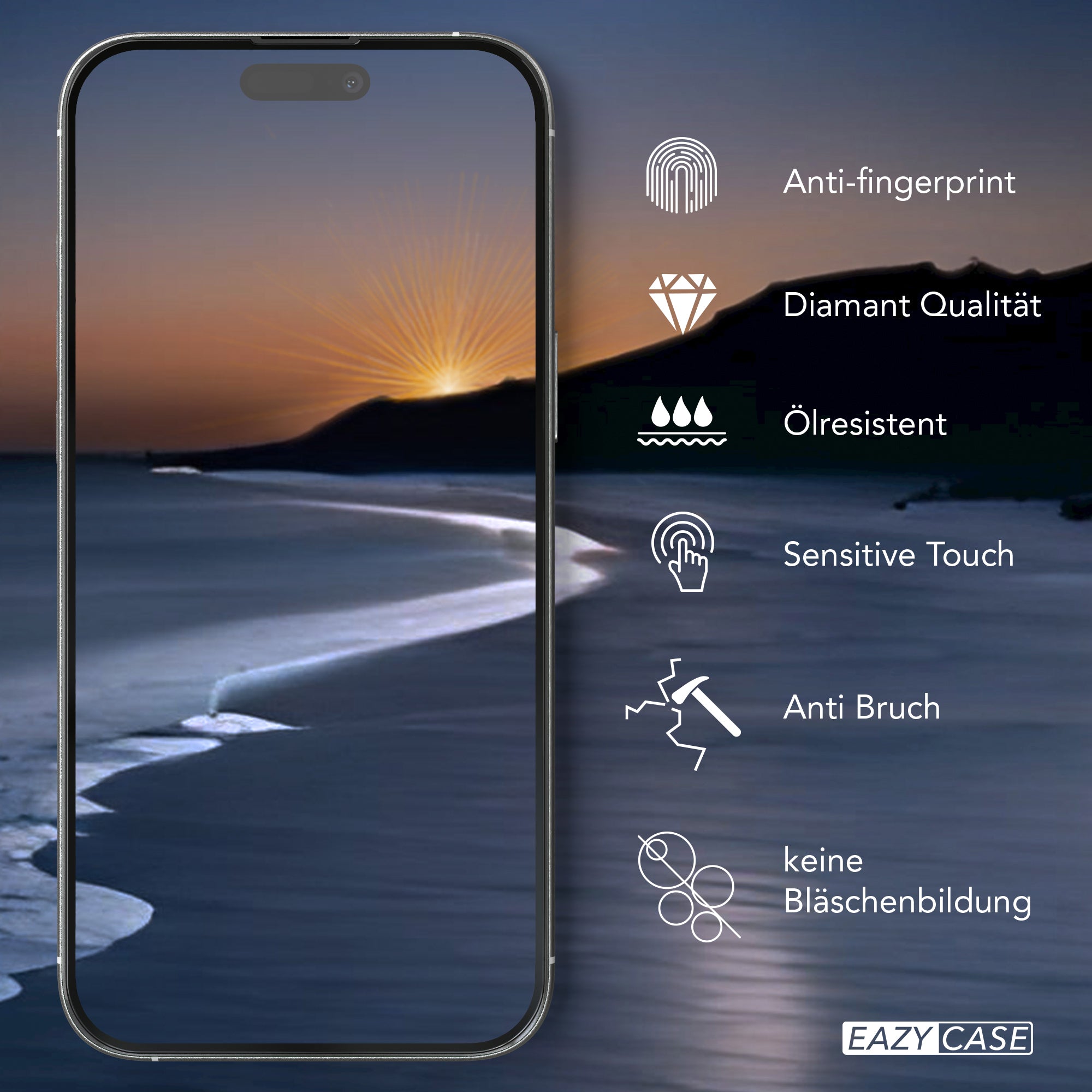 iPhone 16 2er Set Glasfolie + Installationsrahmen