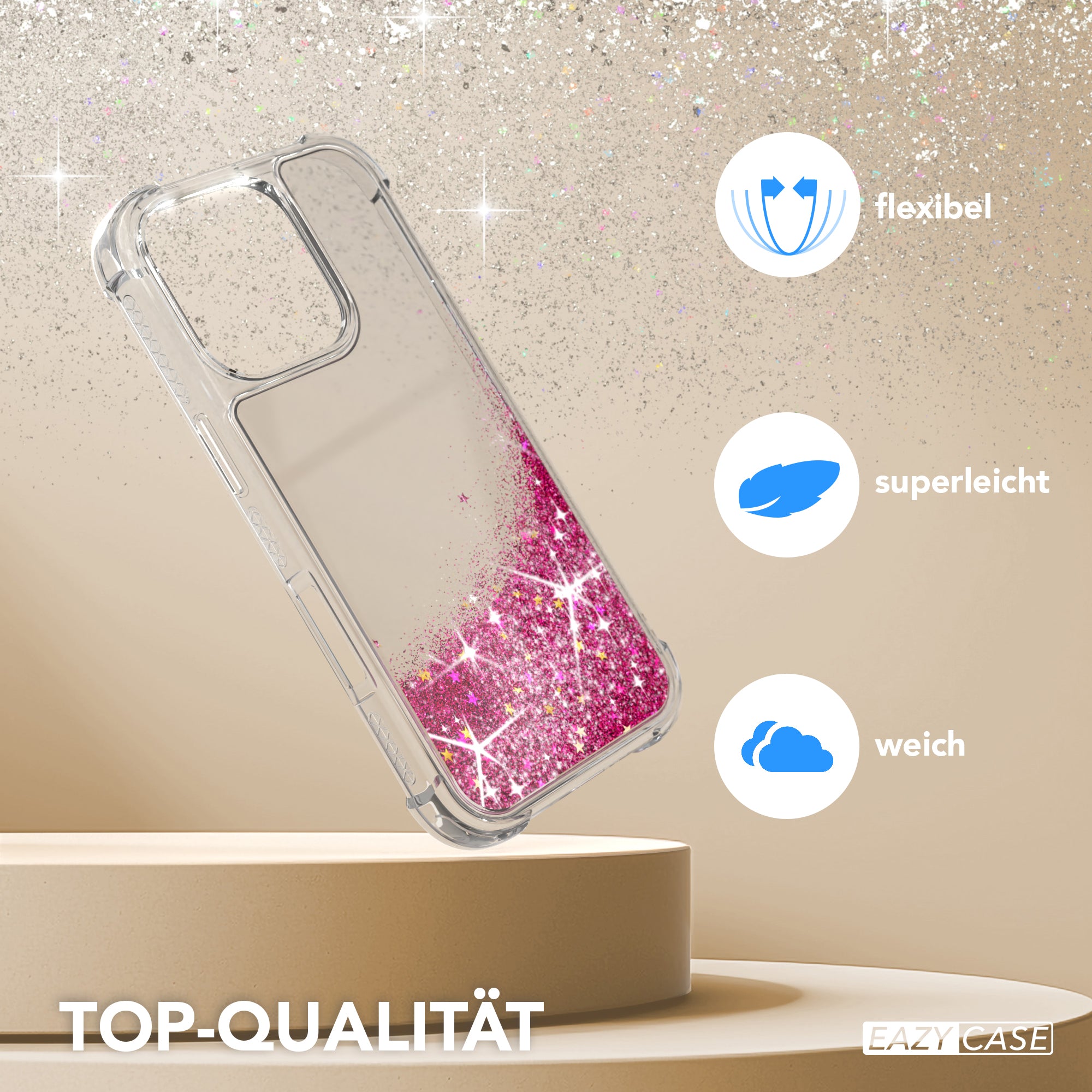 iPhone 16 Pro Glitzerhülle
