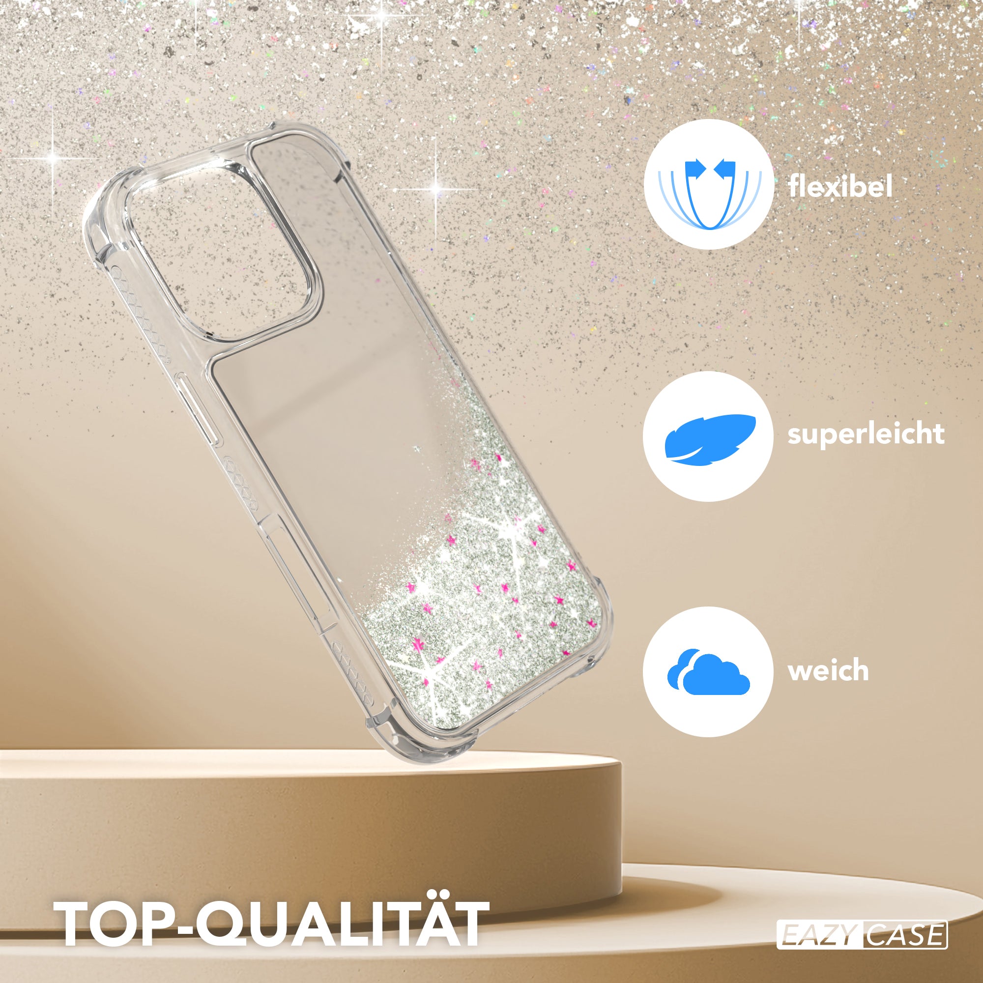 iPhone 16 Pro Glitzerhülle