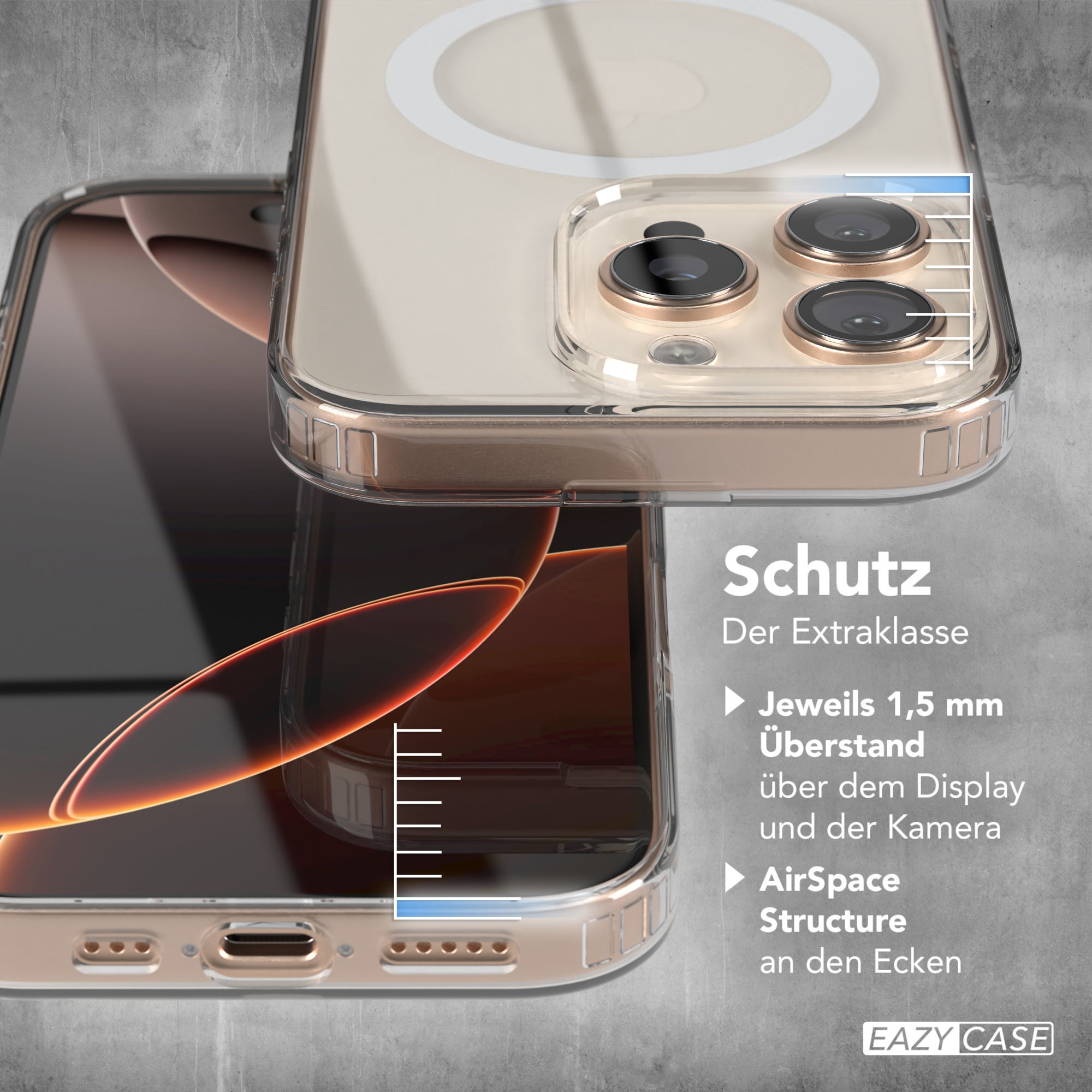iPhone 16 Pro transparente Hülle mit MagSafe