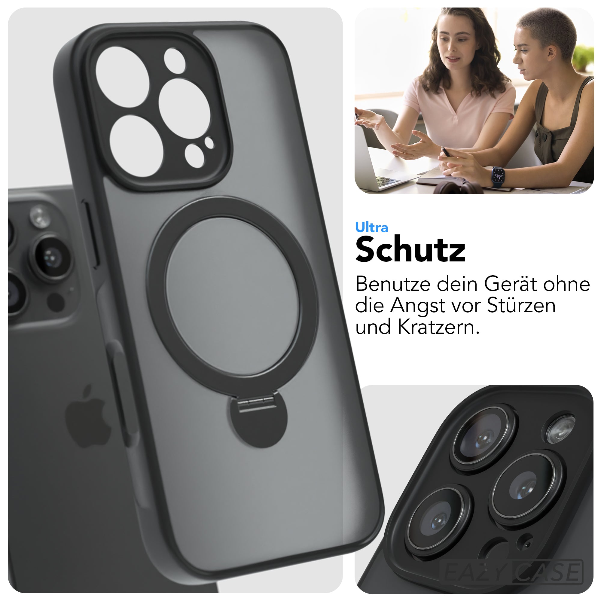 iPhone 16 Pro Outdoor Hülle + drehbarer Ring mit MagSafe