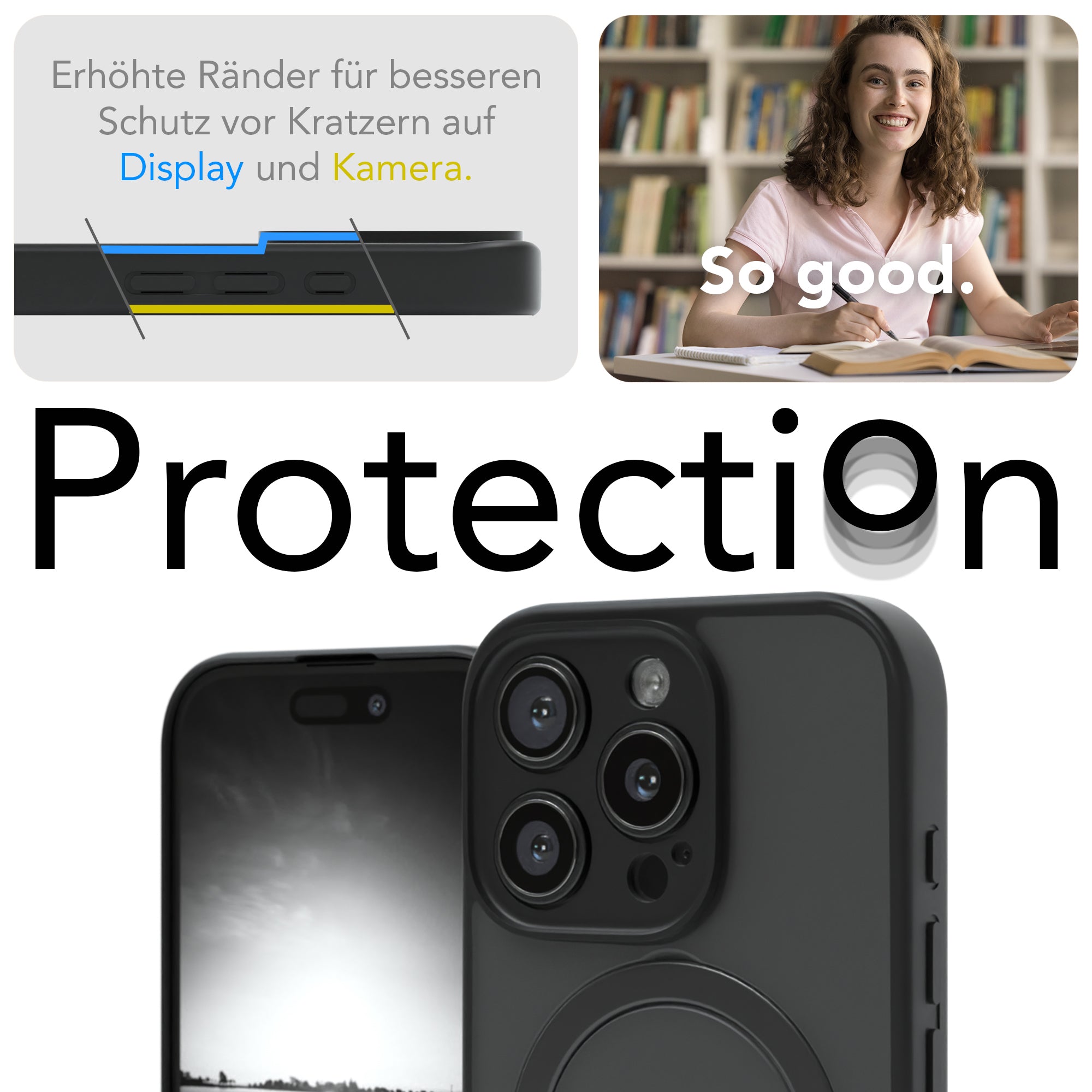 iPhone 16 Pro Outdoor Hülle + drehbarer Ring mit MagSafe