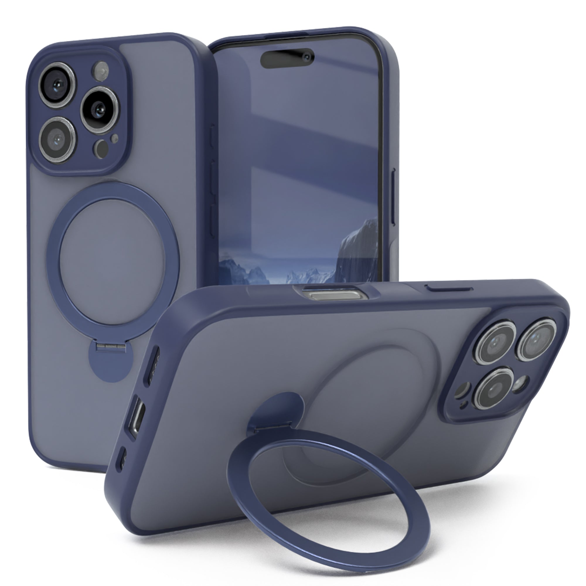 iPhone 16 Pro Outdoor Hülle + drehbarer Ring mit MagSafe