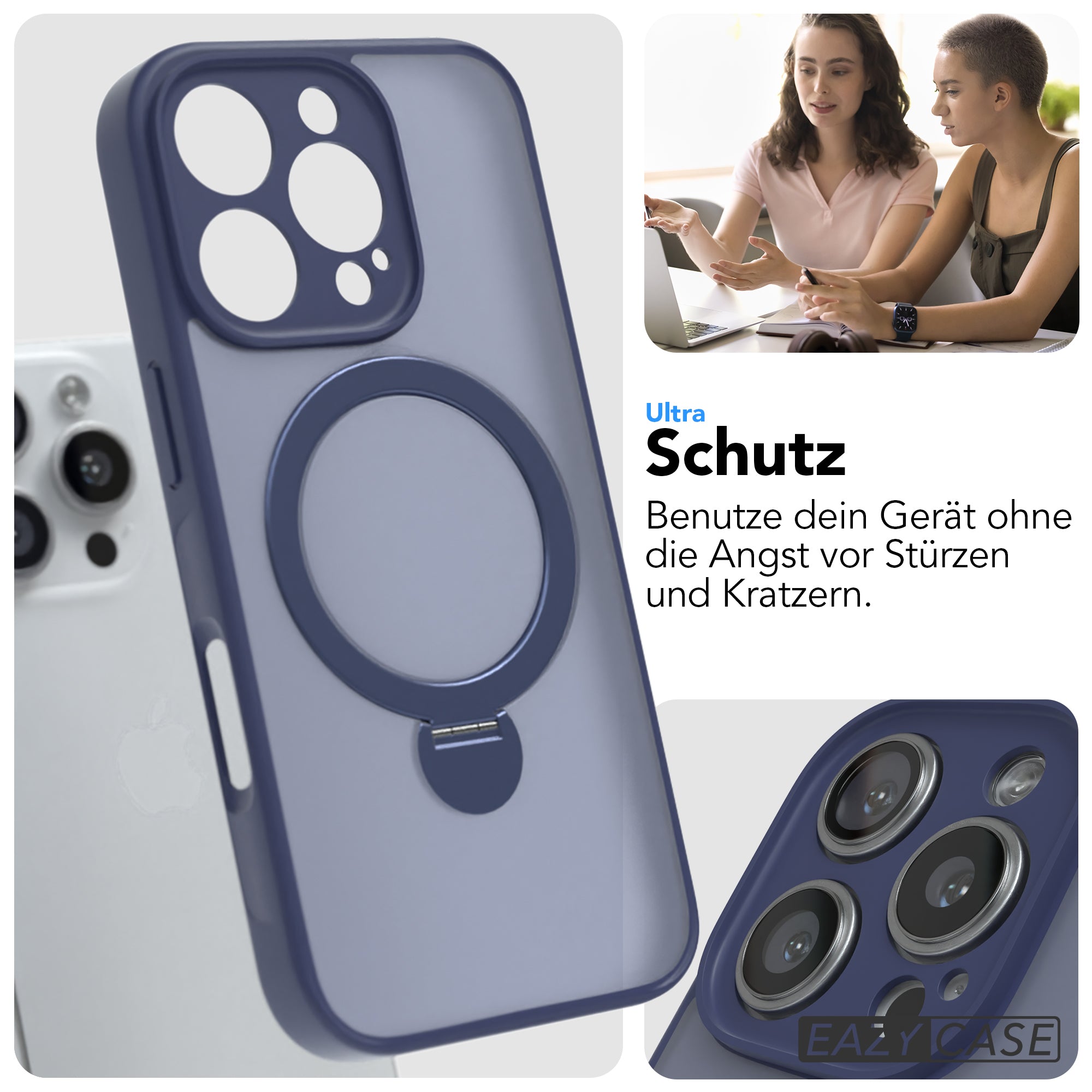 iPhone 16 Pro Outdoor Hülle + drehbarer Ring mit MagSafe