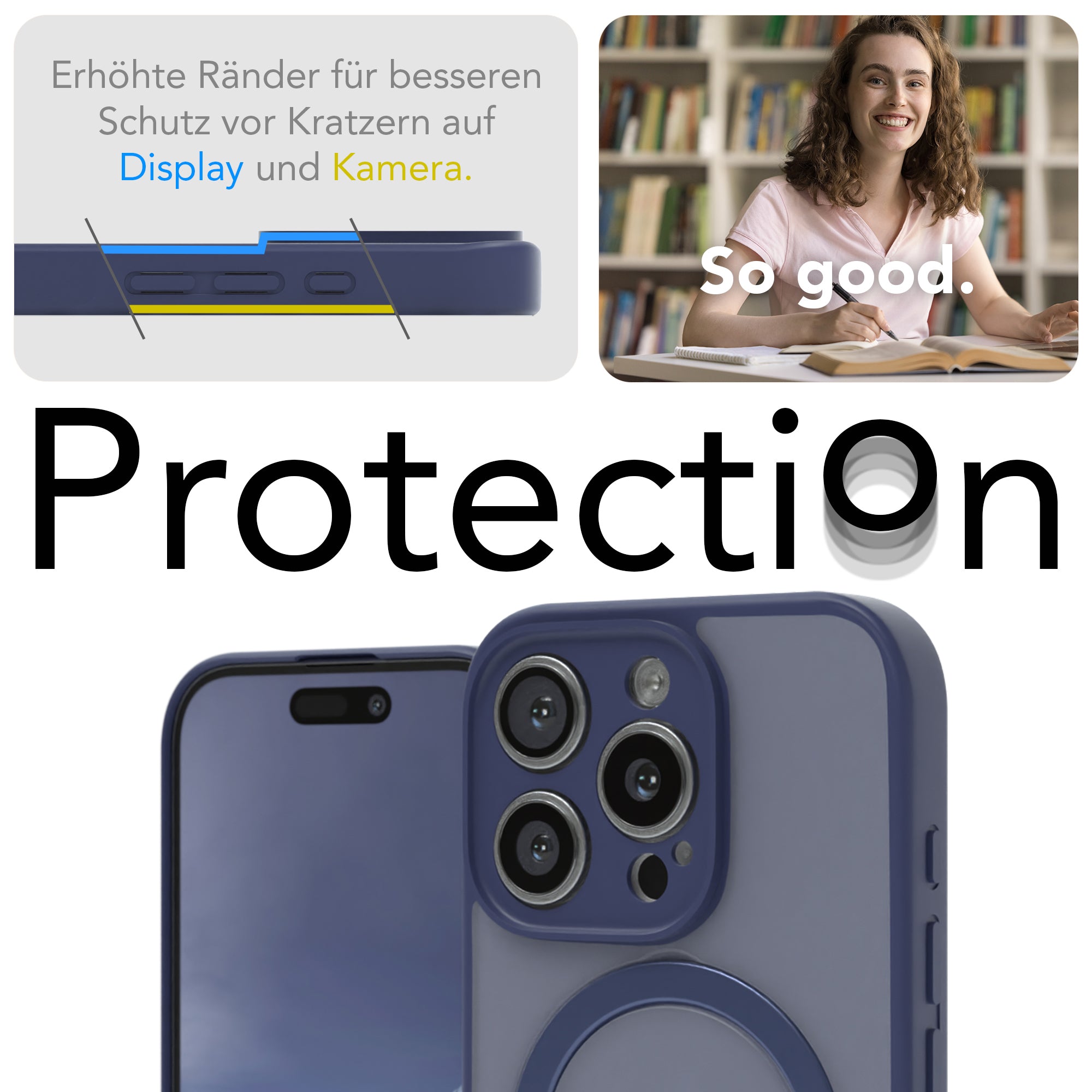 iPhone 16 Pro Outdoor Hülle + drehbarer Ring mit MagSafe