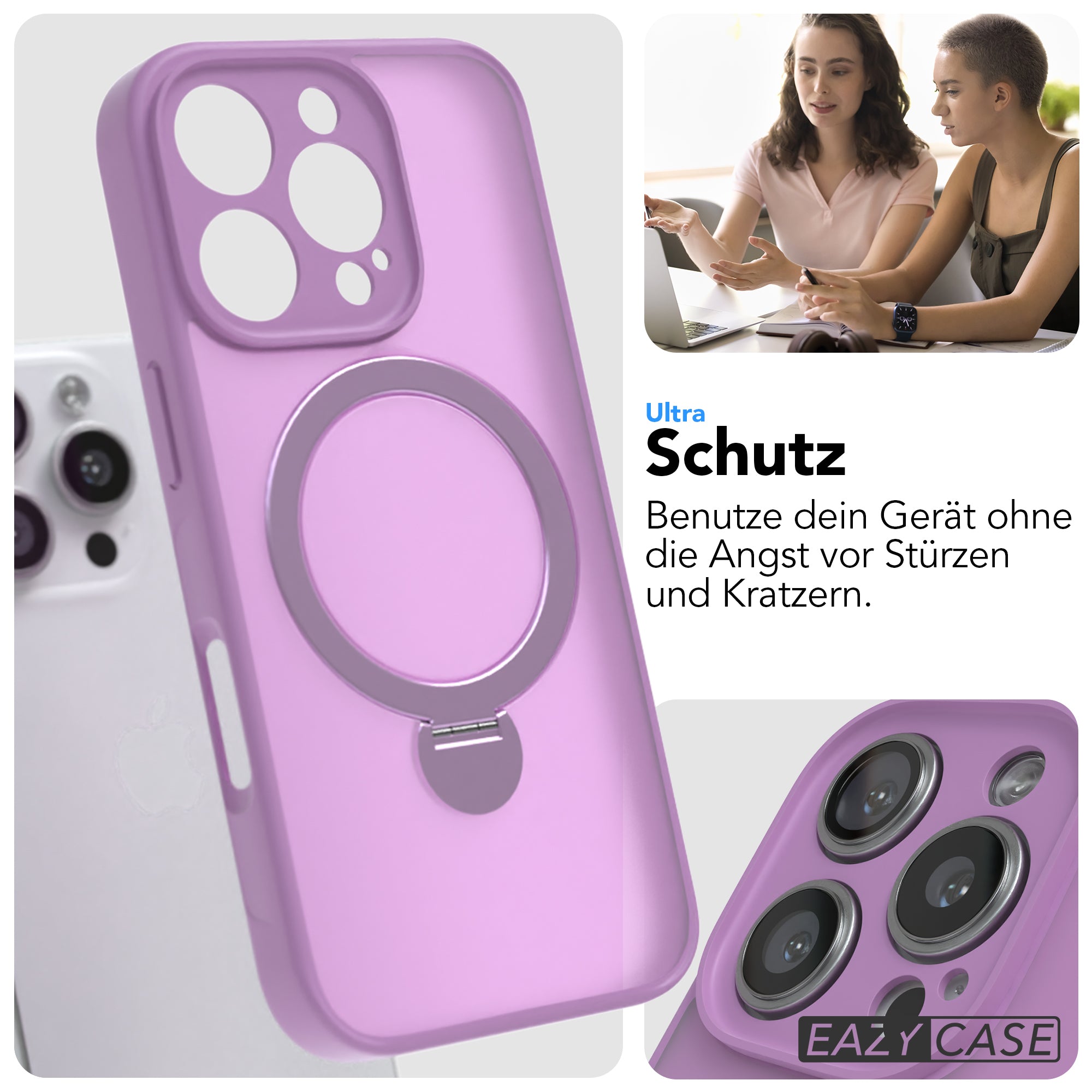 iPhone 16 Pro Outdoor Hülle + drehbarer Ring mit MagSafe