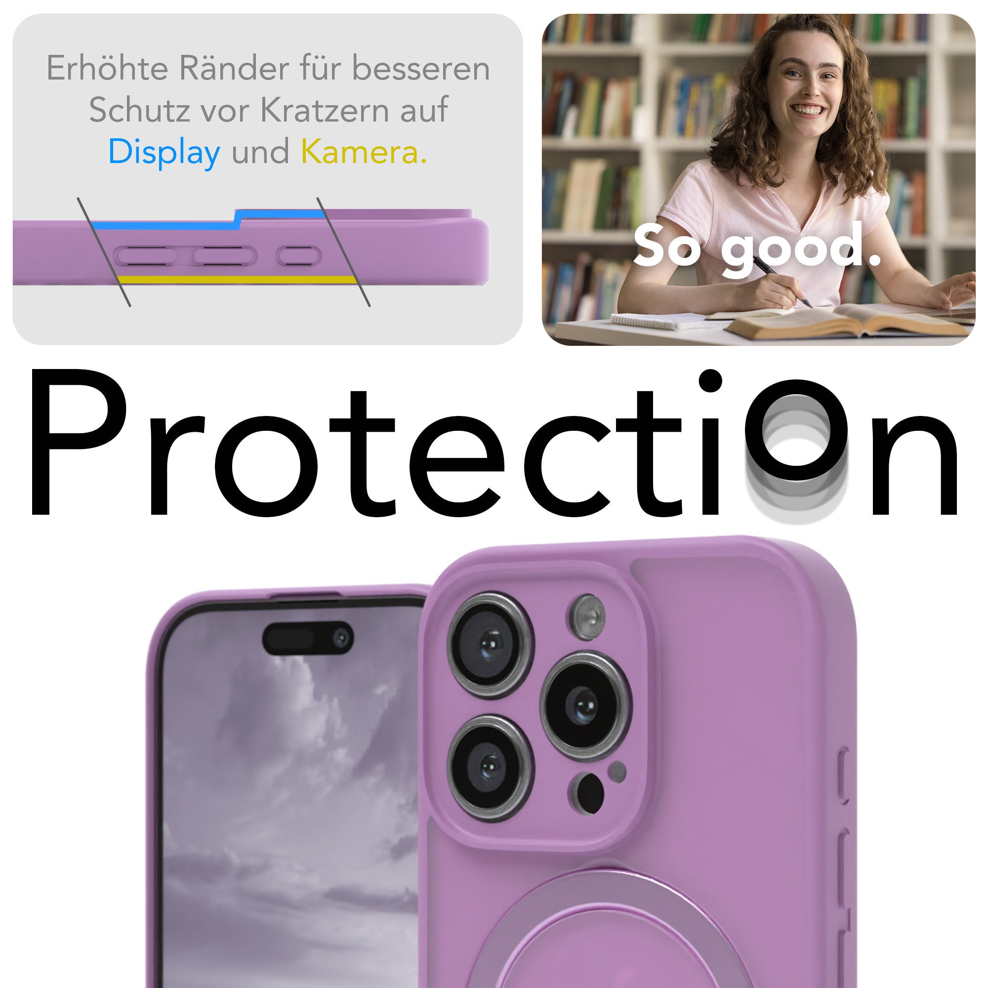 iPhone 16 Pro Outdoor Hülle + drehbarer Ring mit MagSafe