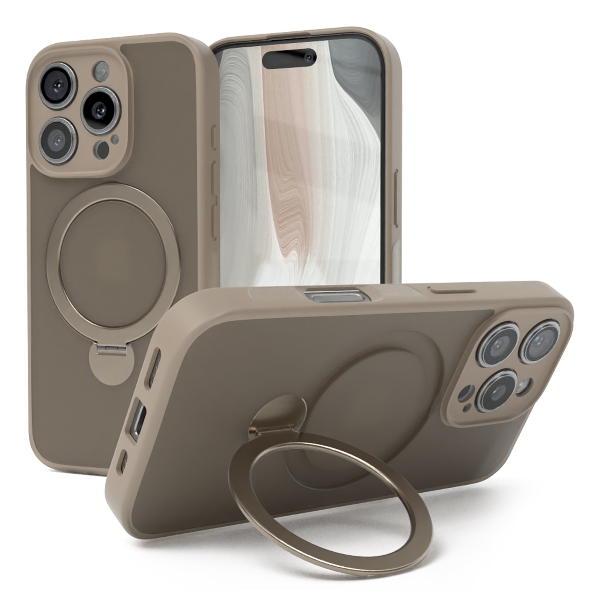 iPhone 16 Pro Outdoor Hülle + drehbarer Ring mit MagSafe