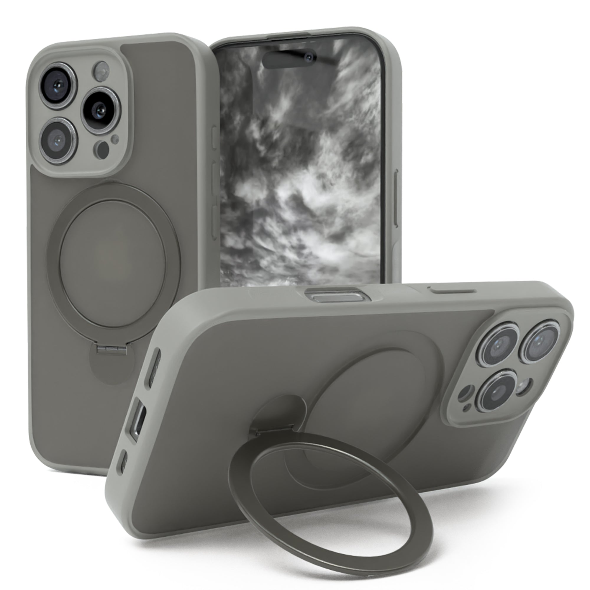 iPhone 16 Pro Outdoor Hülle + drehbarer Ring mit MagSafe