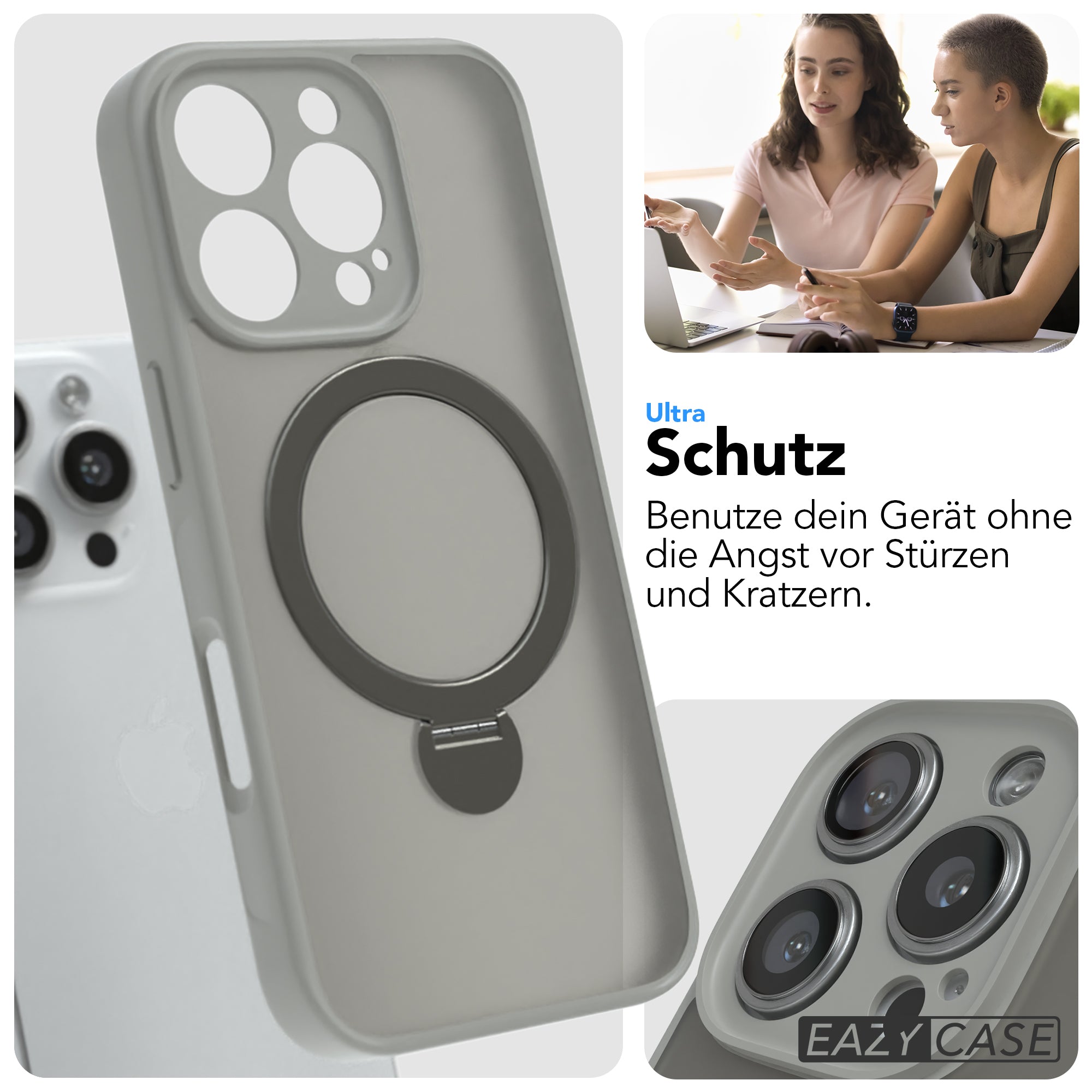 iPhone 16 Pro Outdoor Hülle + drehbarer Ring mit MagSafe
