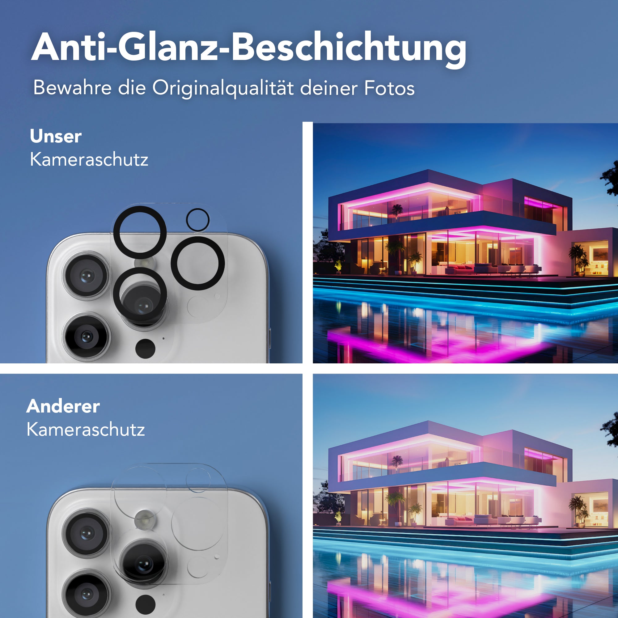 iPhone 16 2er Set Glasfolie + Installationsrahmen