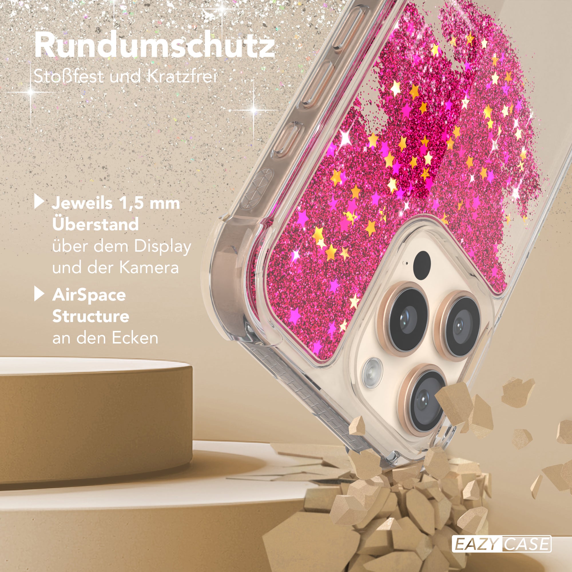 iPhone 16 Pro Max Glitzerhülle