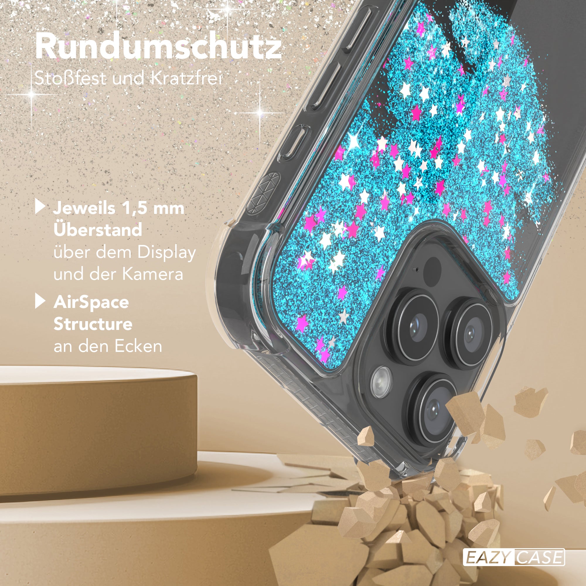 iPhone 16 Pro Max Glitzerhülle