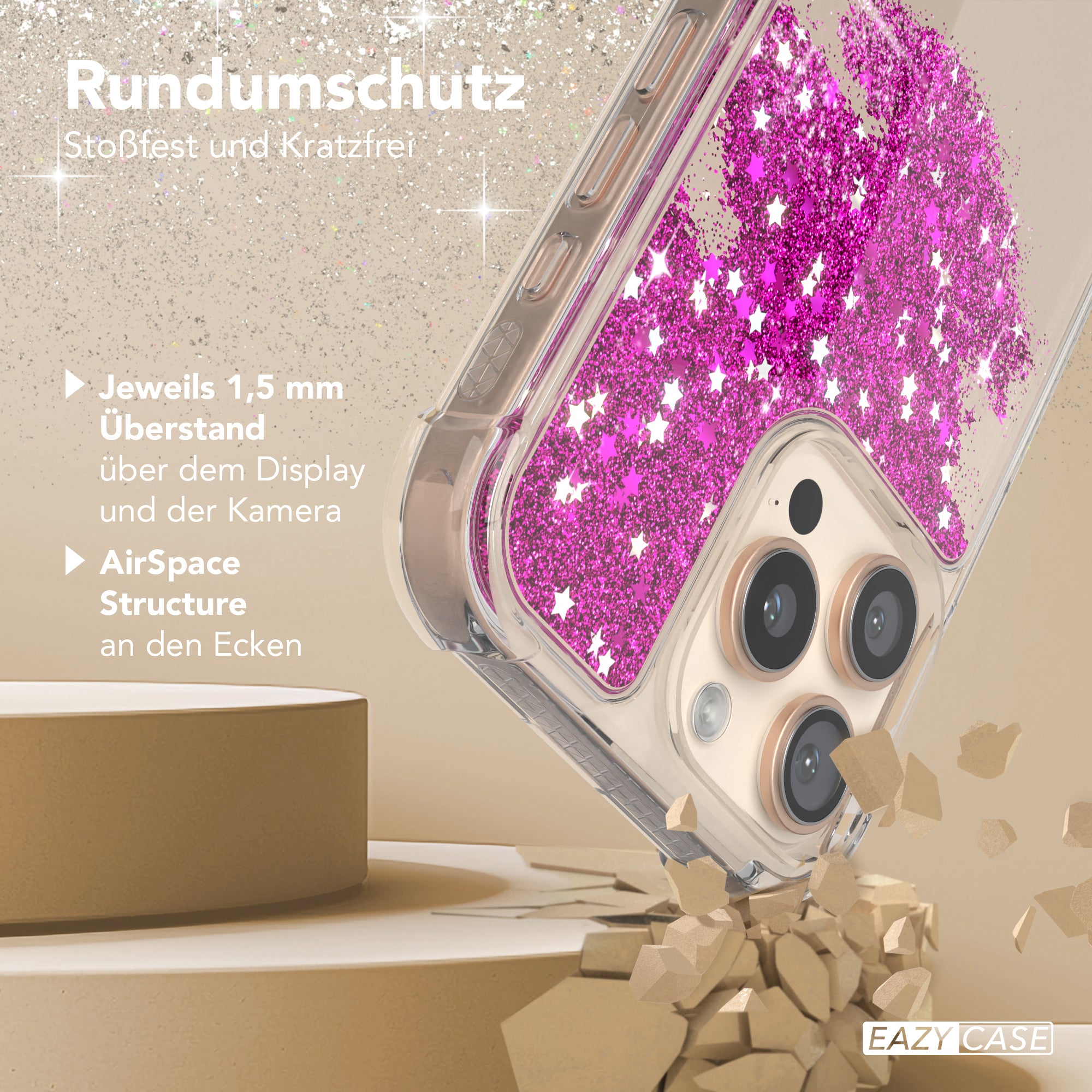 iPhone 16 Pro Max Glitzerhülle