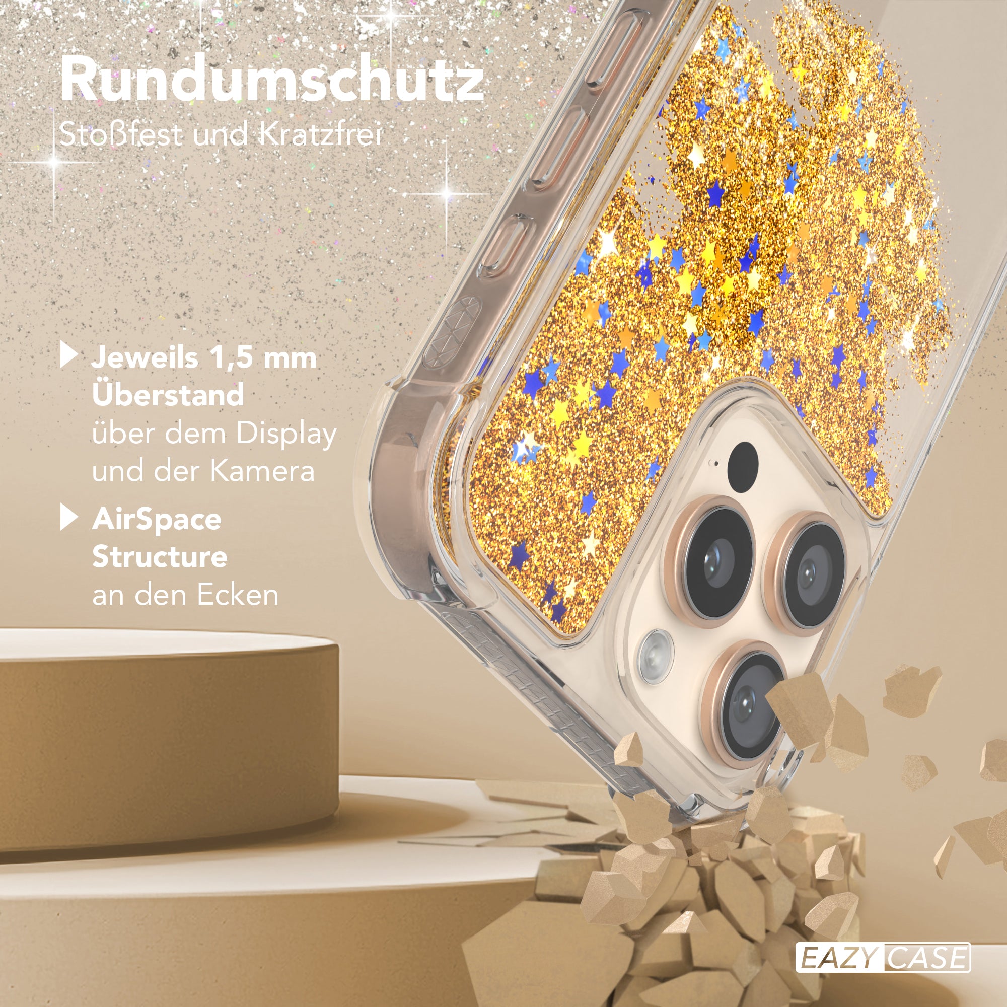 iPhone 16 Pro Max Glitzerhülle