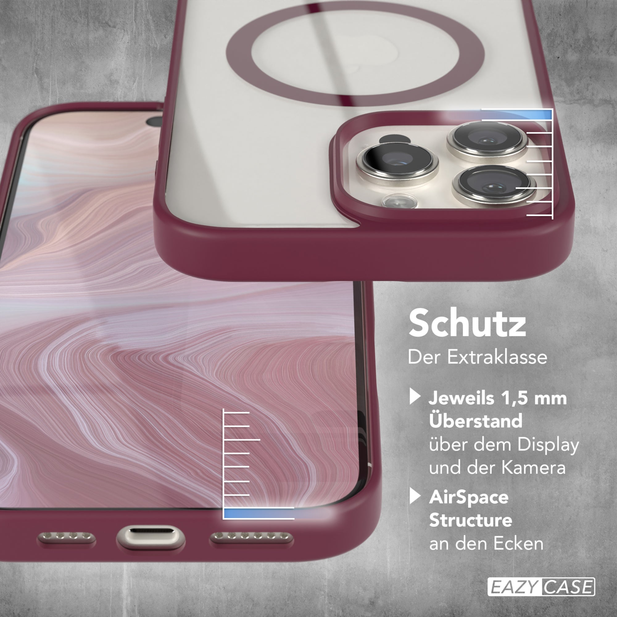 iPhone 16 Pro Max transparente Hülle mit MagSafe