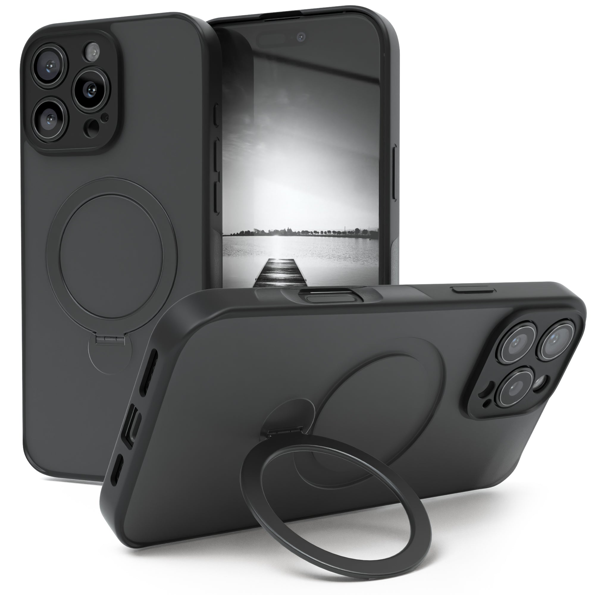 iPhone 16 Pro Max Outdoor Hülle + drehbarer Ring mit MagSafe