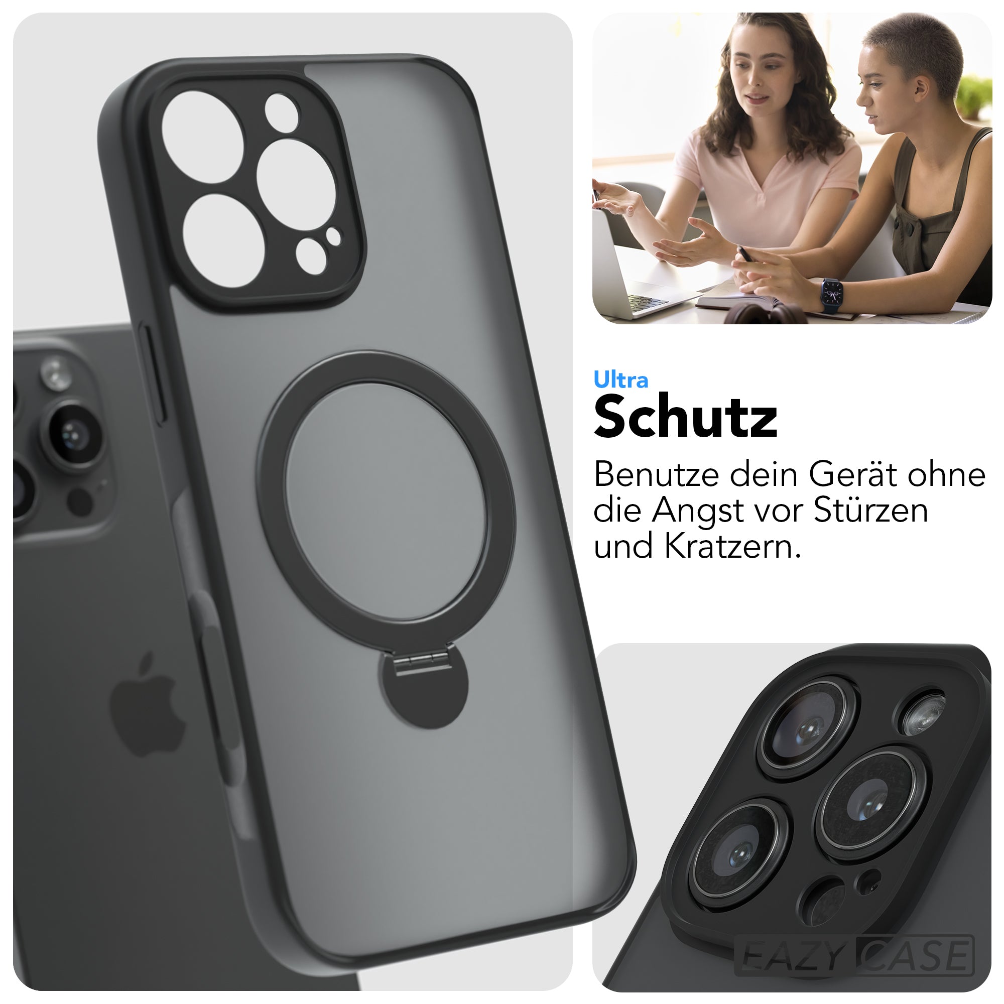 iPhone 16 Pro Max Outdoor Hülle + drehbarer Ring mit MagSafe